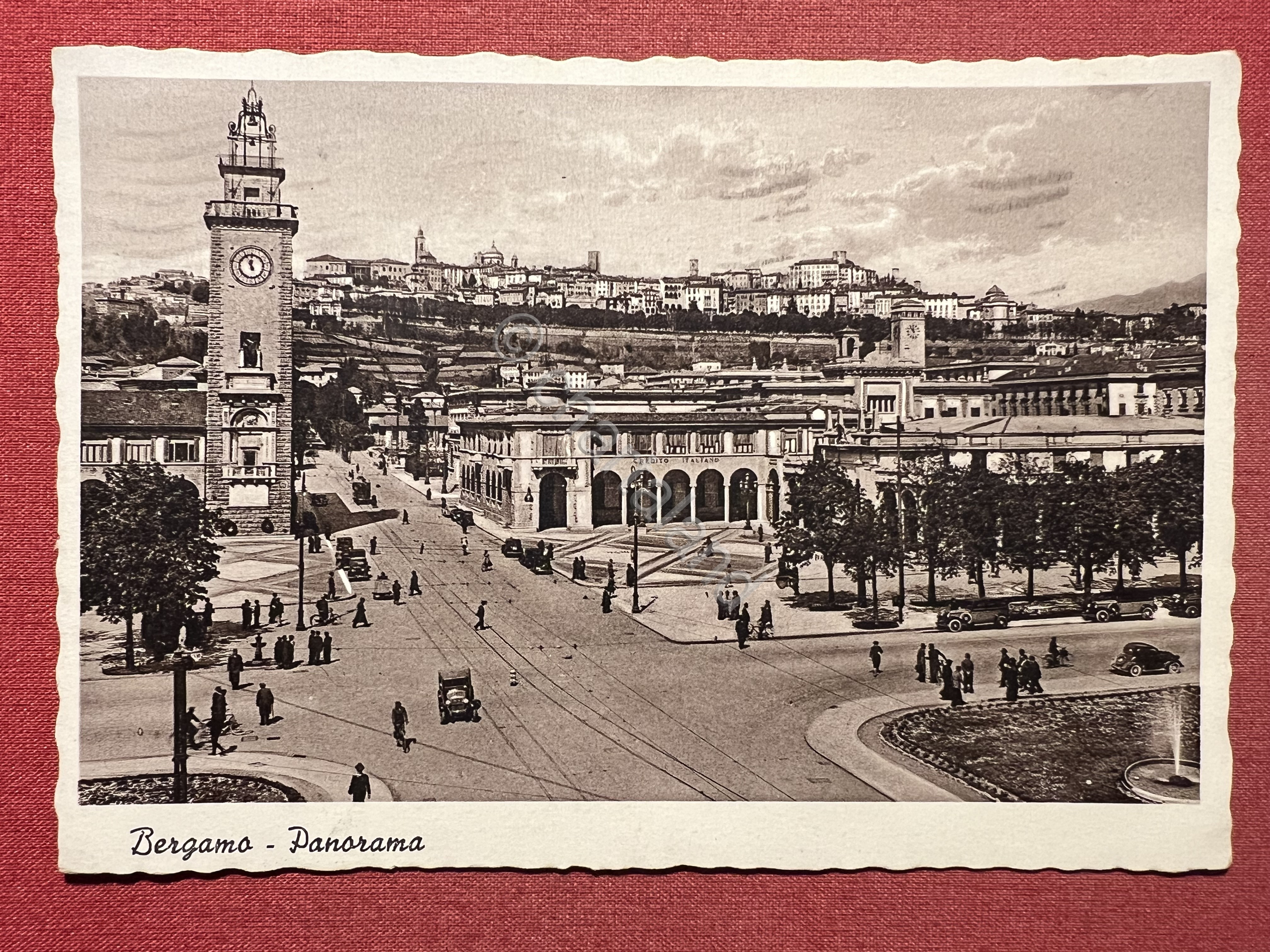 Cartolina - Bergamo - Panorama - 1944