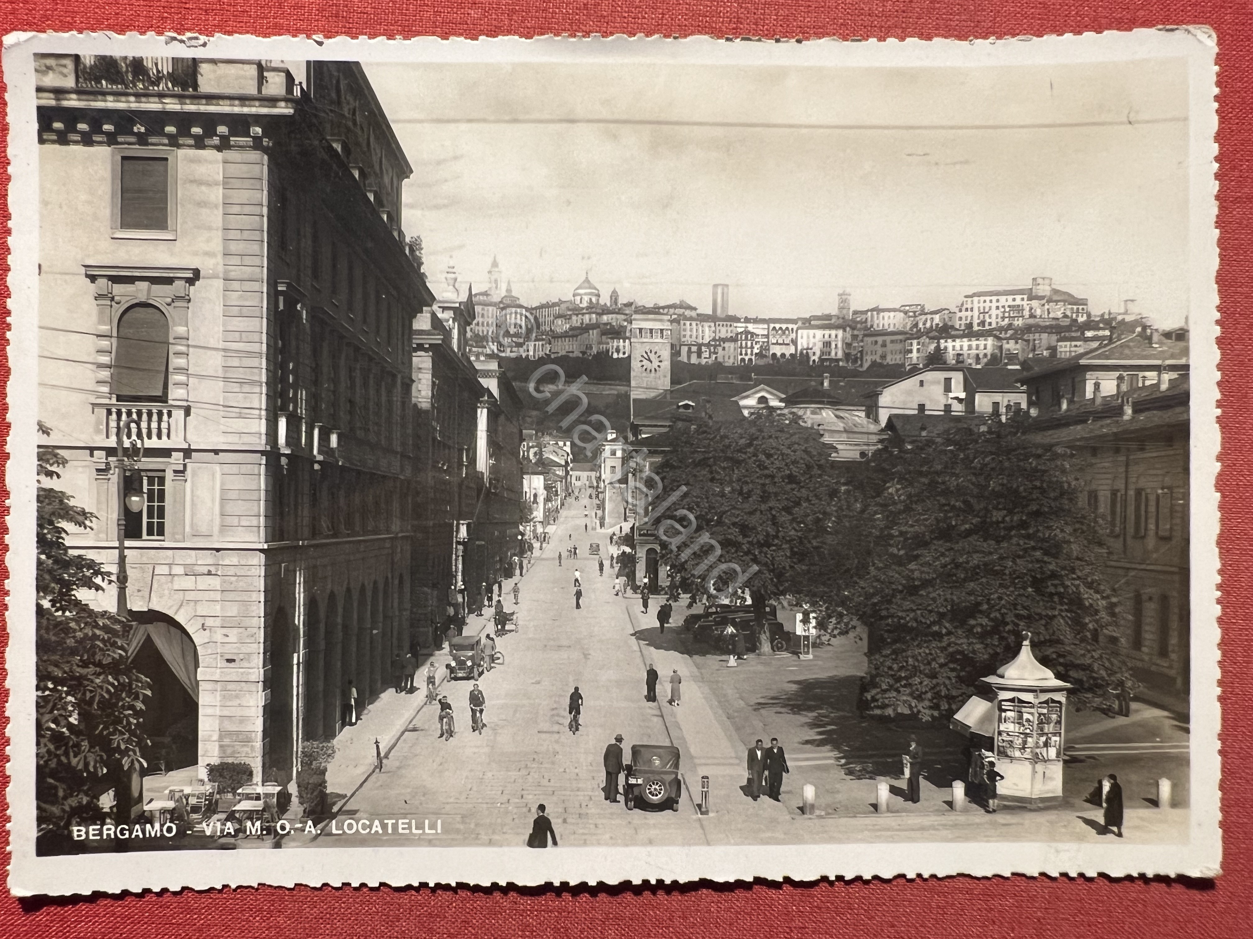 Cartolina - Bergamo - Via M. O. A. Locatelli - …