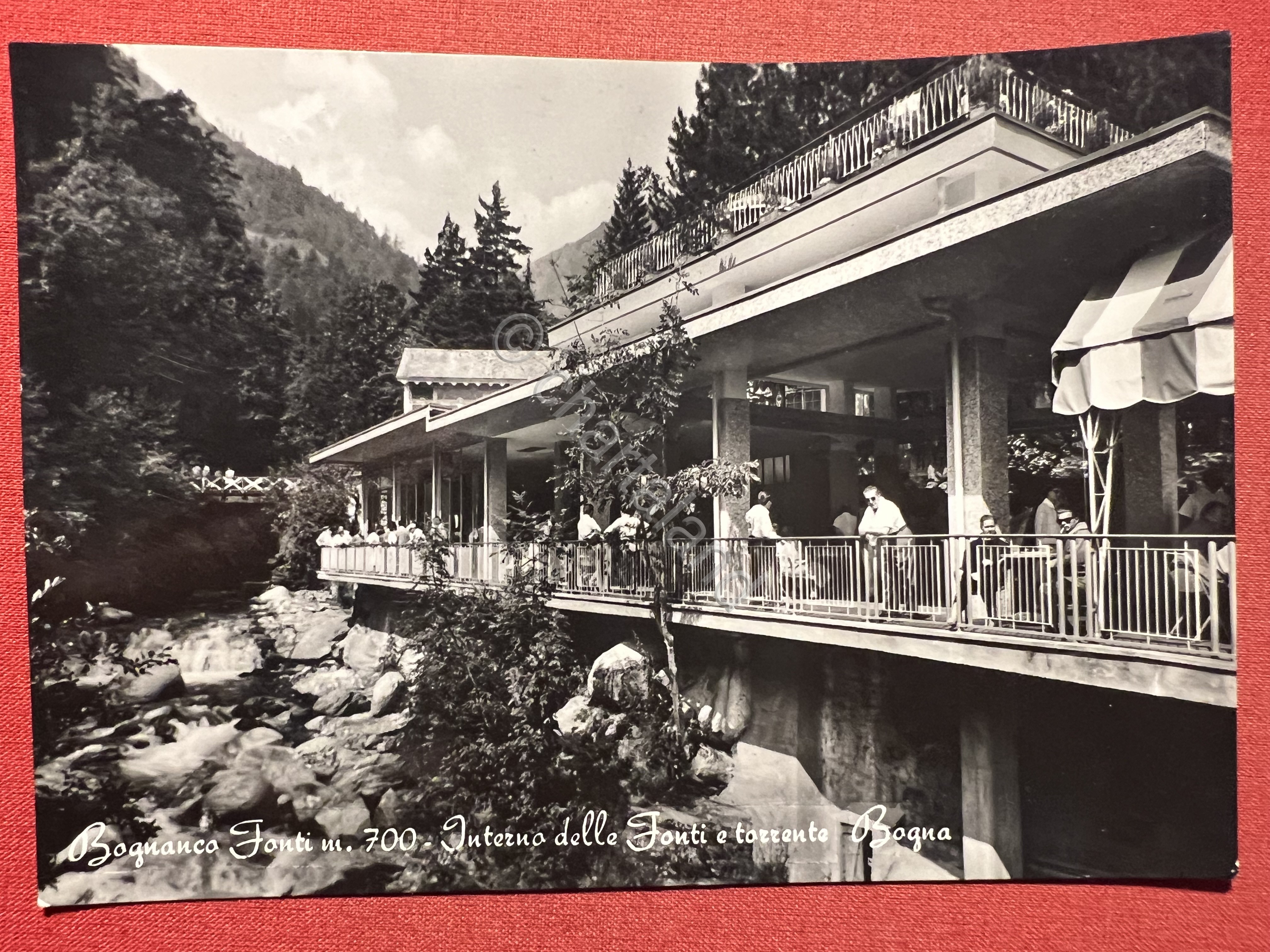 Cartolina - Bognanco Fonti - Interno delle Fonti e Torrente …