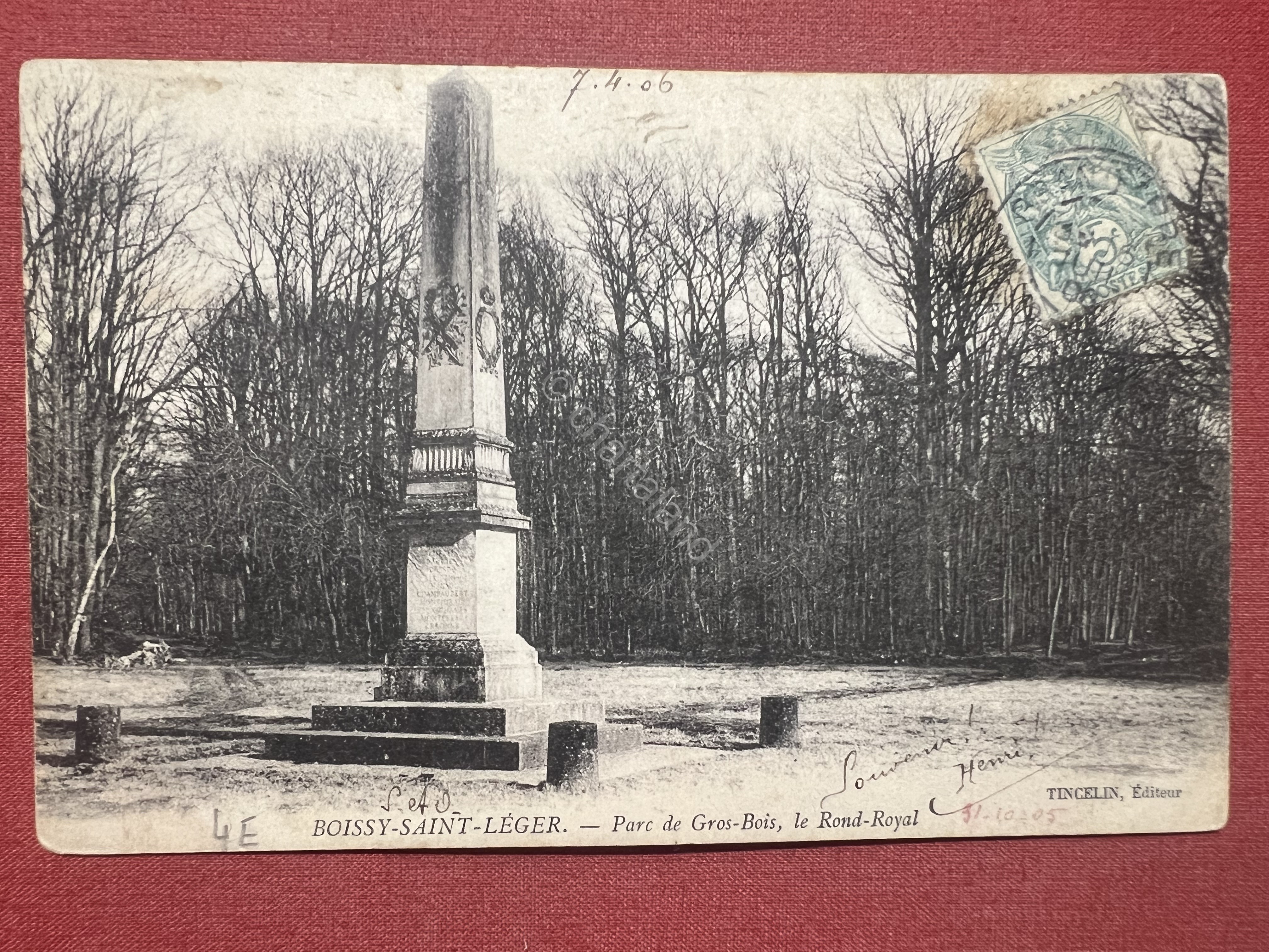 Cartolina - Boissy-Saint-Léger - Parc de Gros-Bois, le Rond-Royal - …