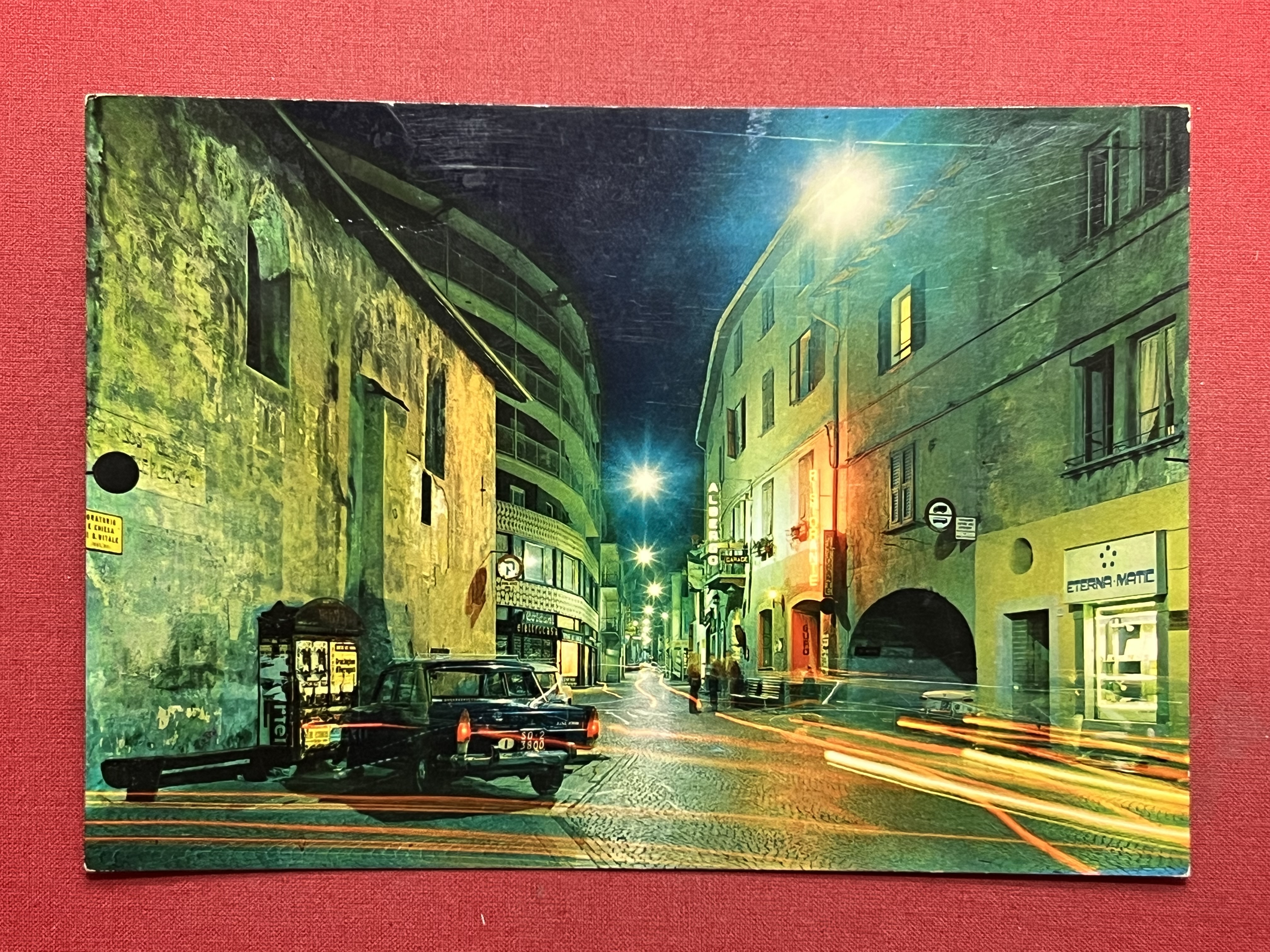 Cartolina - Bormio ( Sondrio ) - Notturno - Via …