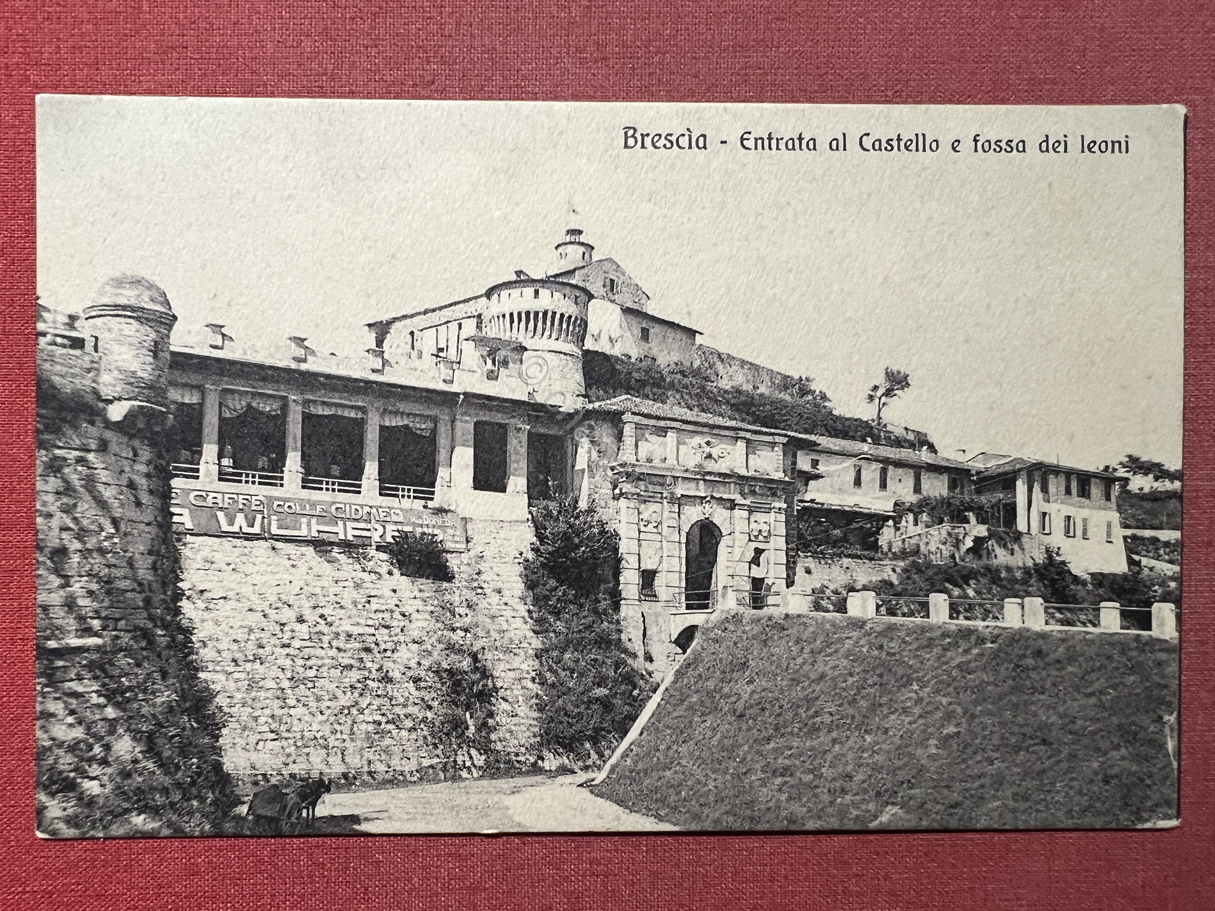 Cartolina - Brescia - Entrata al Castello e fossa dei …