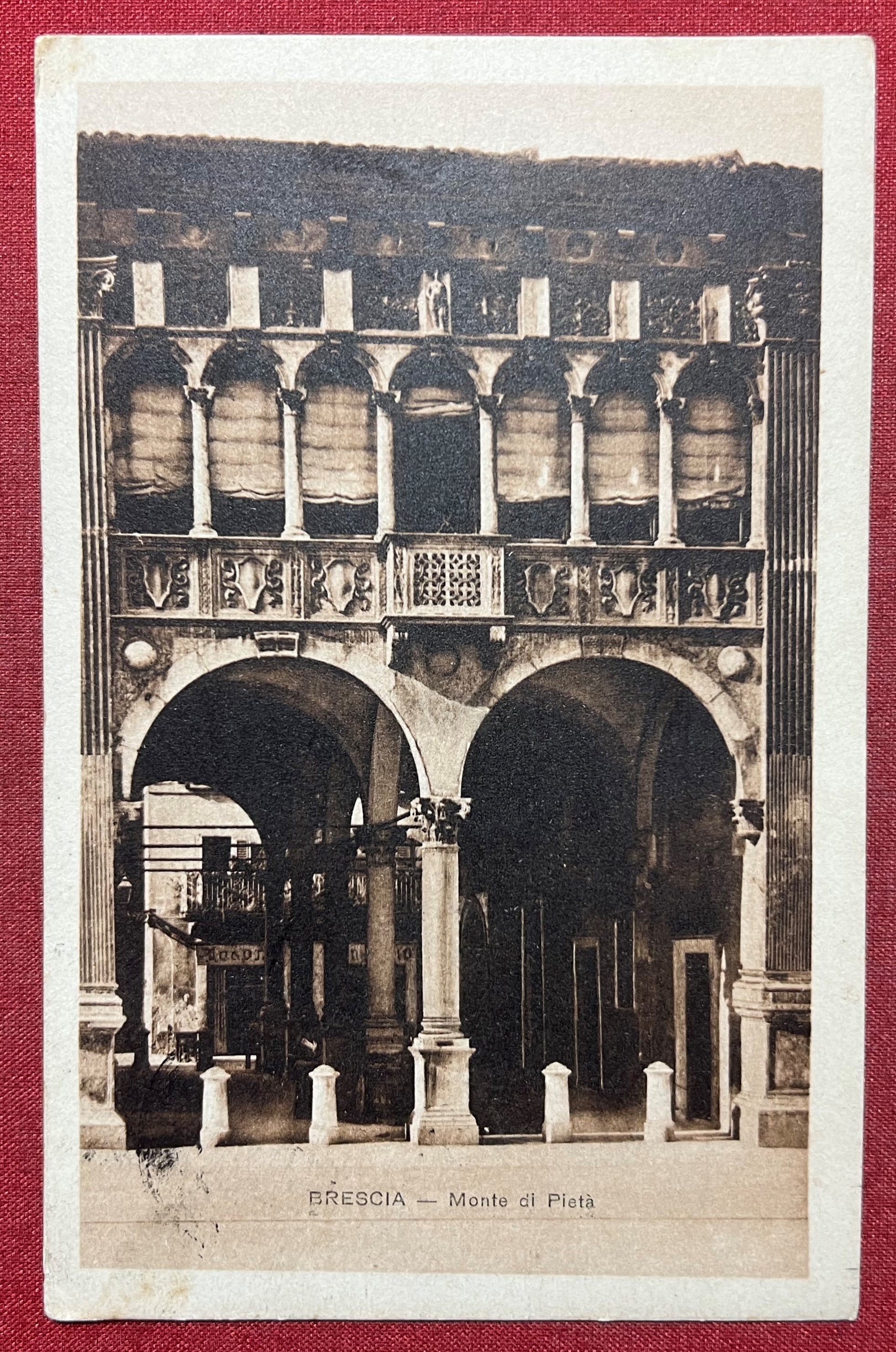 Cartolina - Brescia - Monte di Pietà 1920