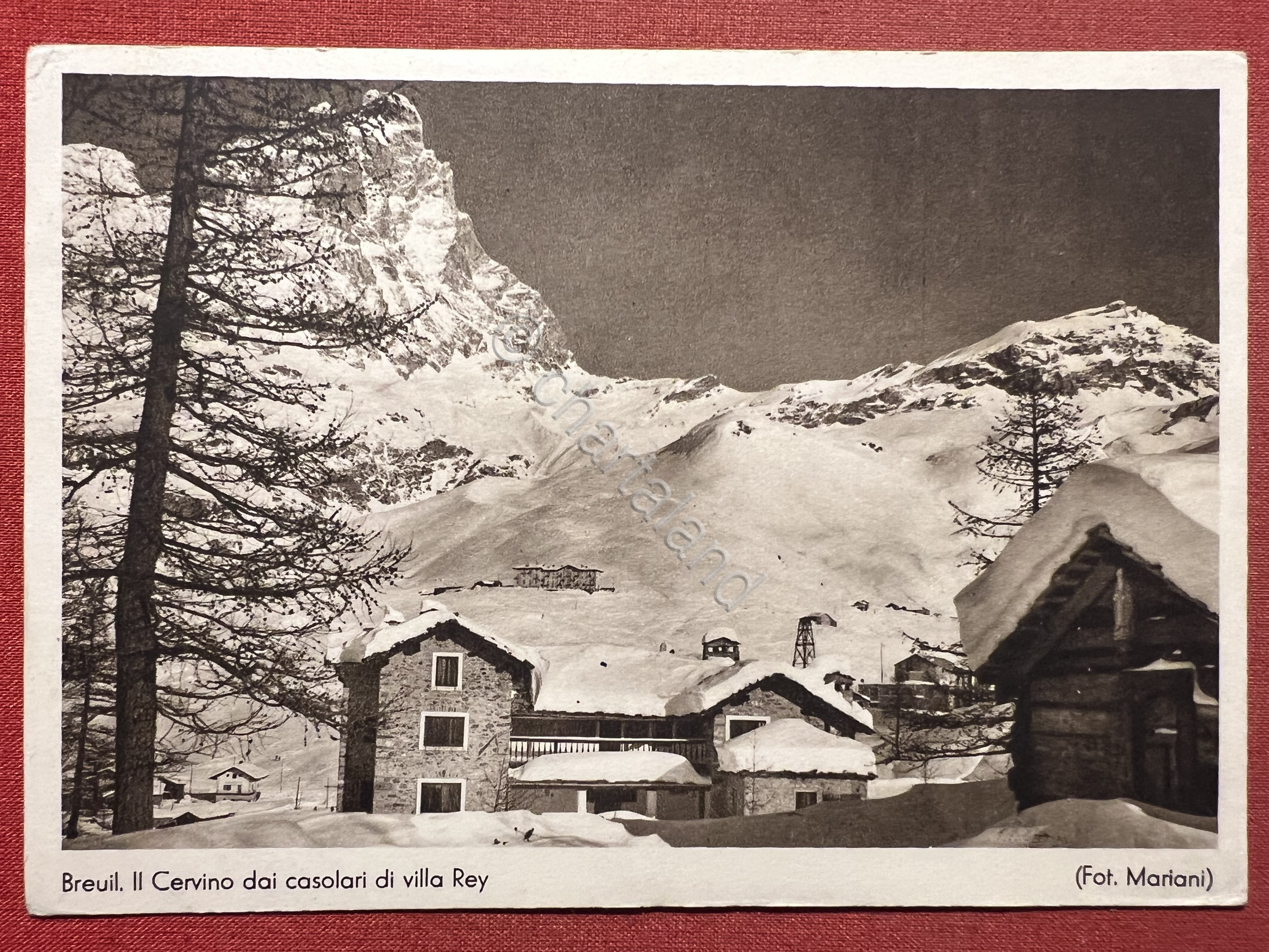 Cartolina - Breuil - Il Cervino dai casolari di Villa …