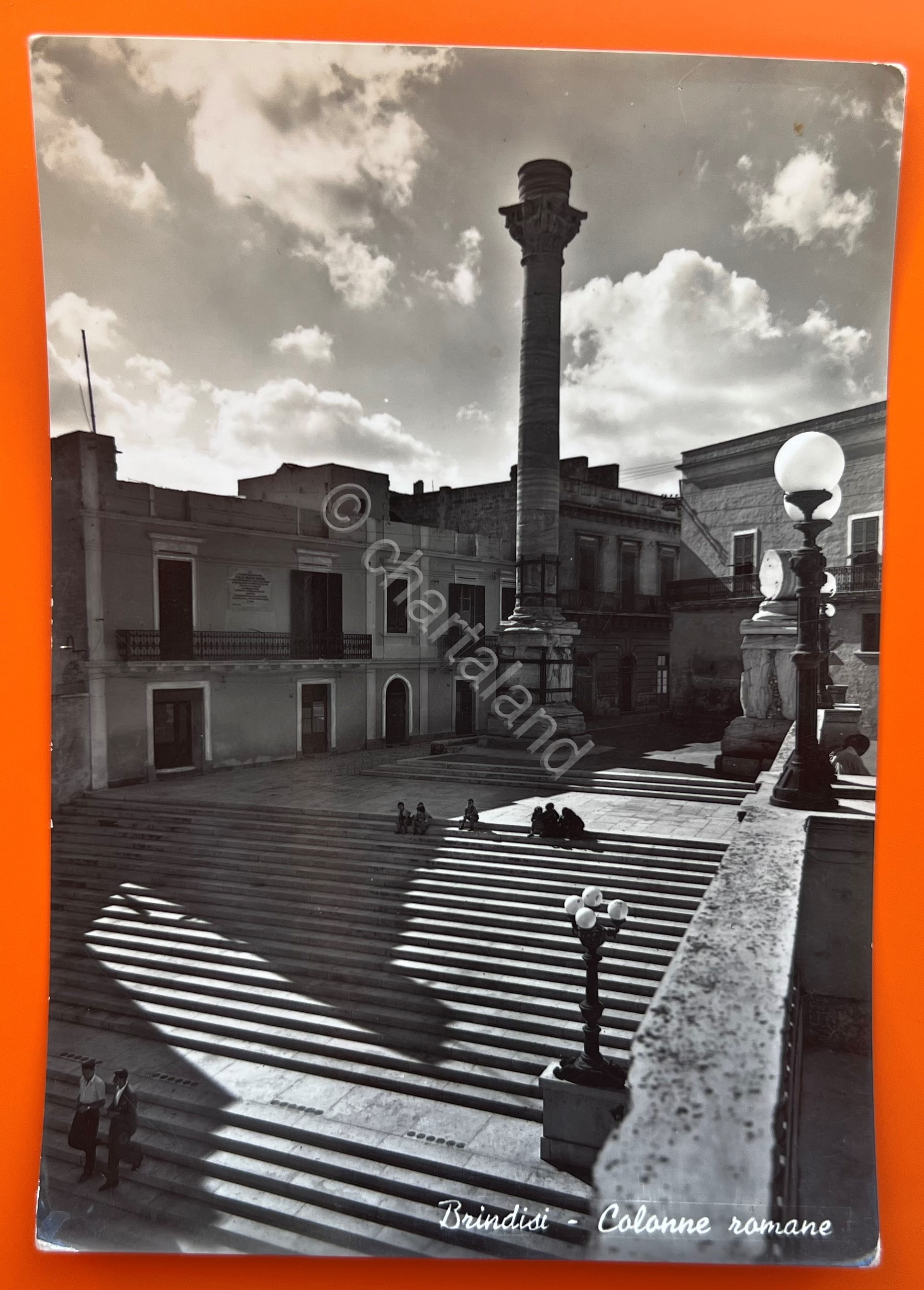 Cartolina - Brindisi - Colonne Romane - 1955