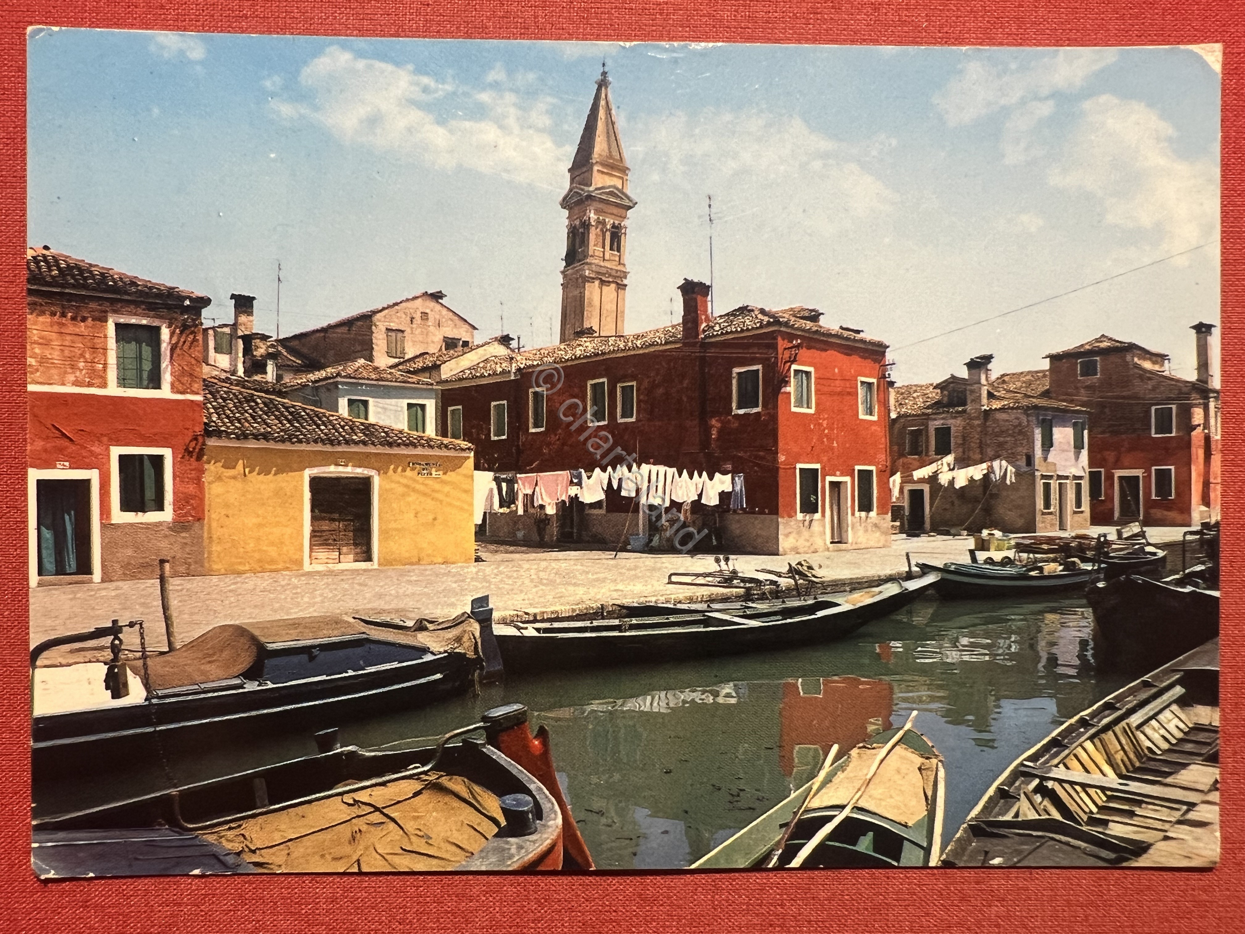 Cartolina - Burano ( Venezia ) - Rio della Giudecca …