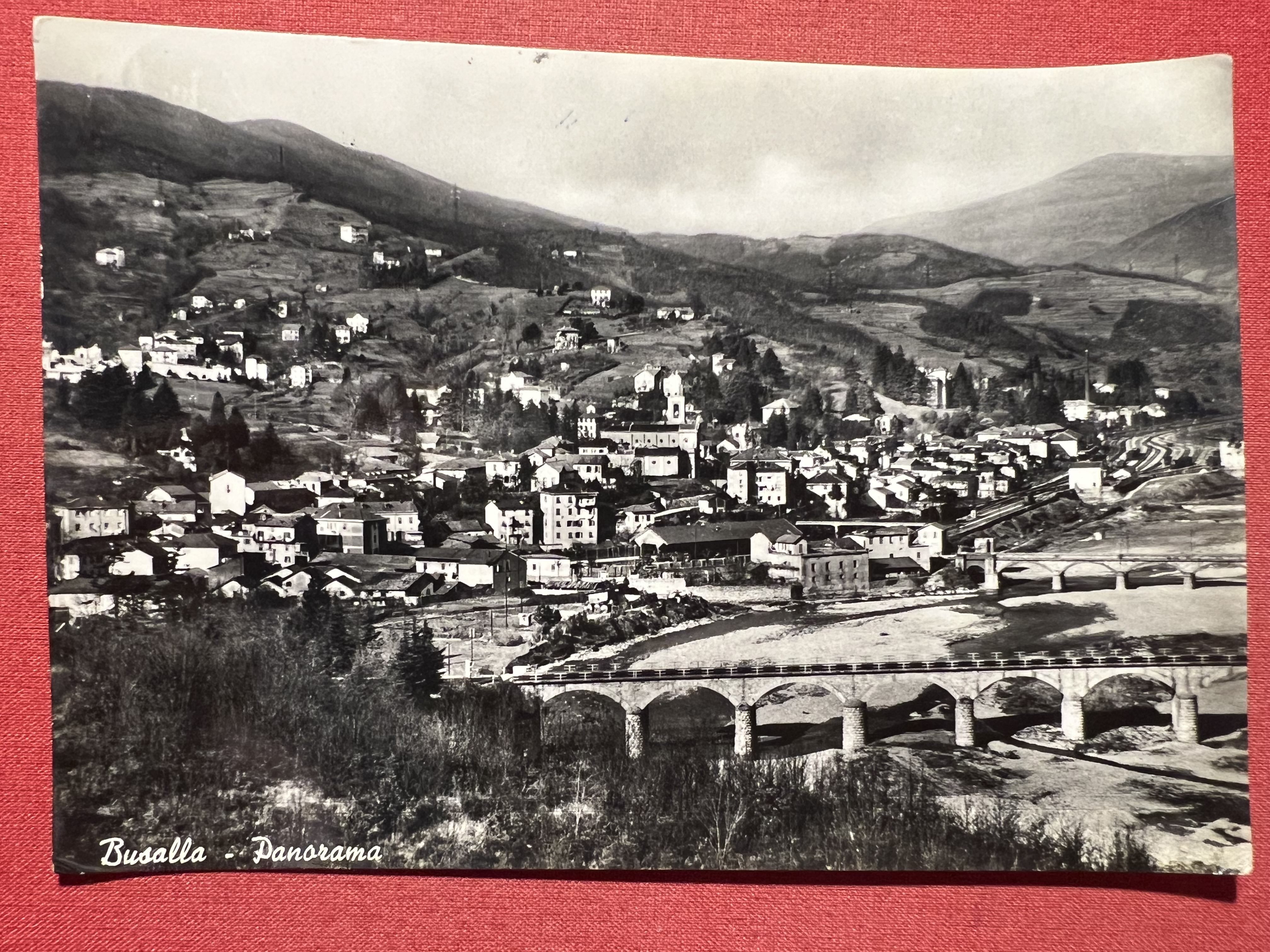 Cartolina - Busalla ( Genova ) - Panorama - 1958