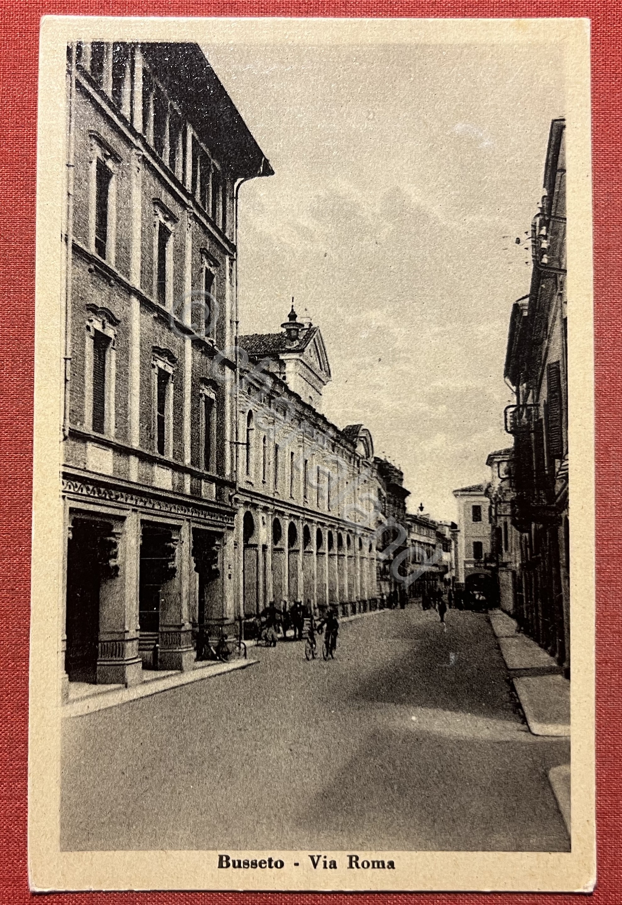 Cartolina - Busseto ( Parma ) - Via Roma - …