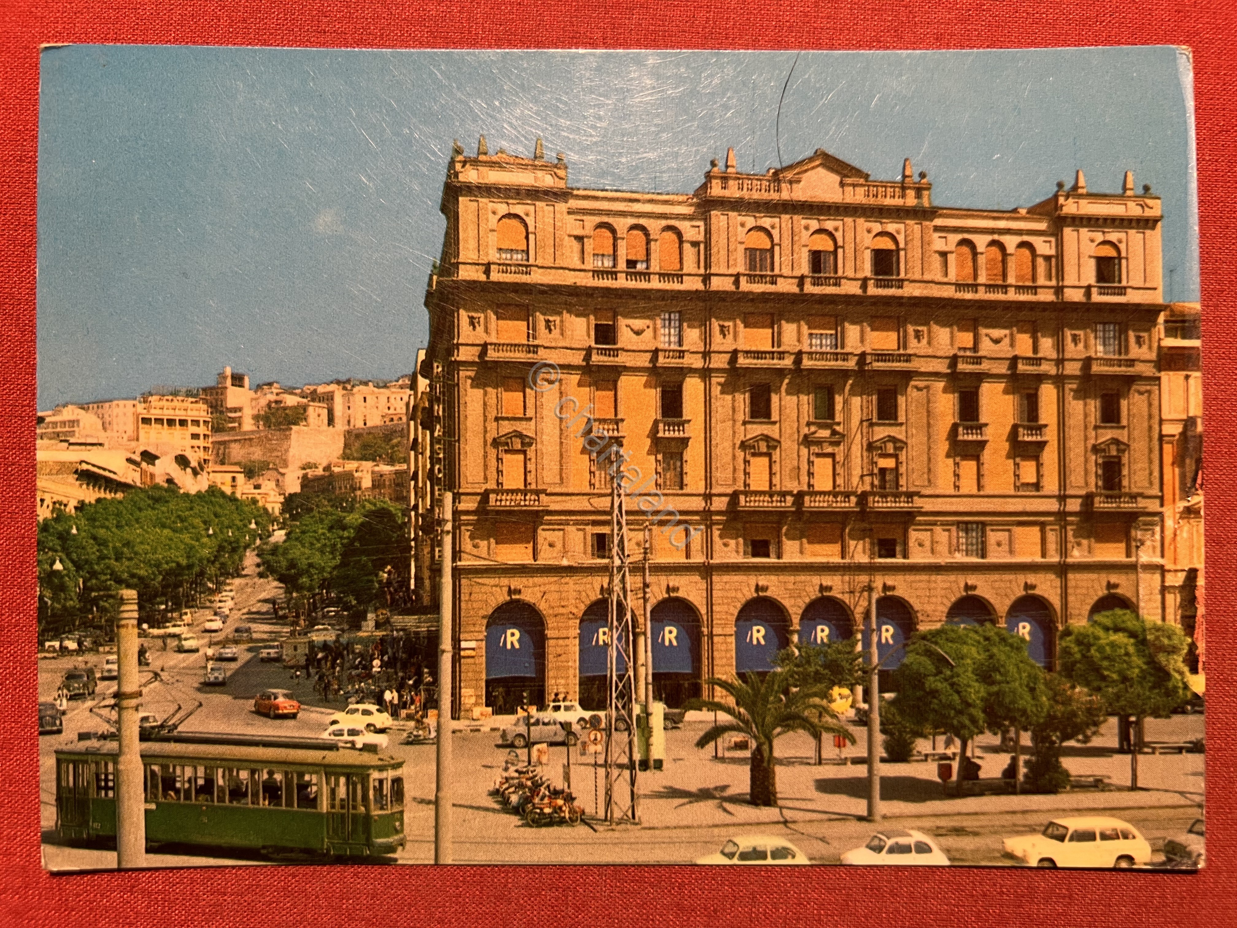 Cartolina - Cagliari - Largo Carlo Felice e Palazzo Rinascente …