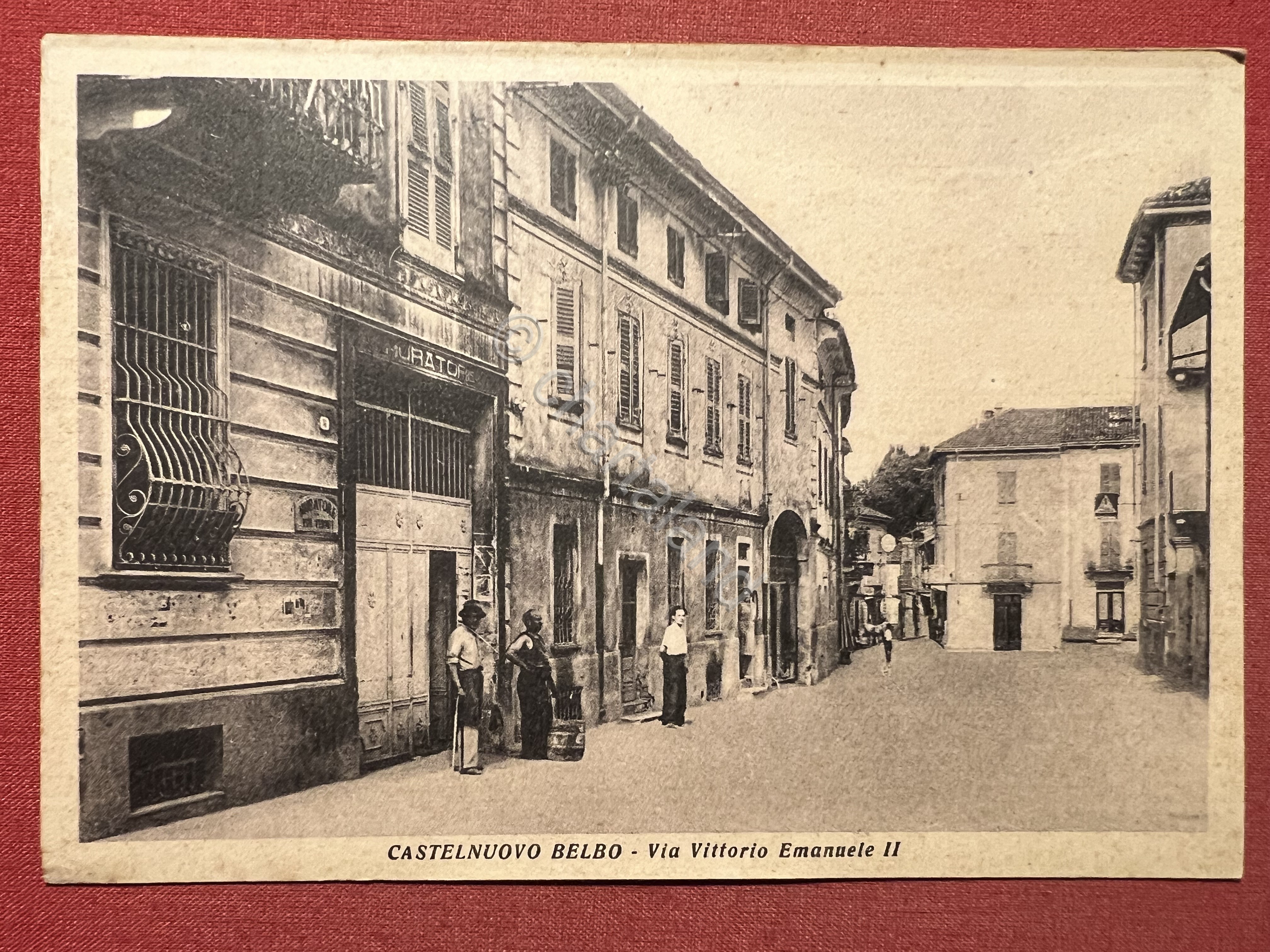 Cartolina - Castelnuovo Belbo ( Asti ) - Via Vittorio …
