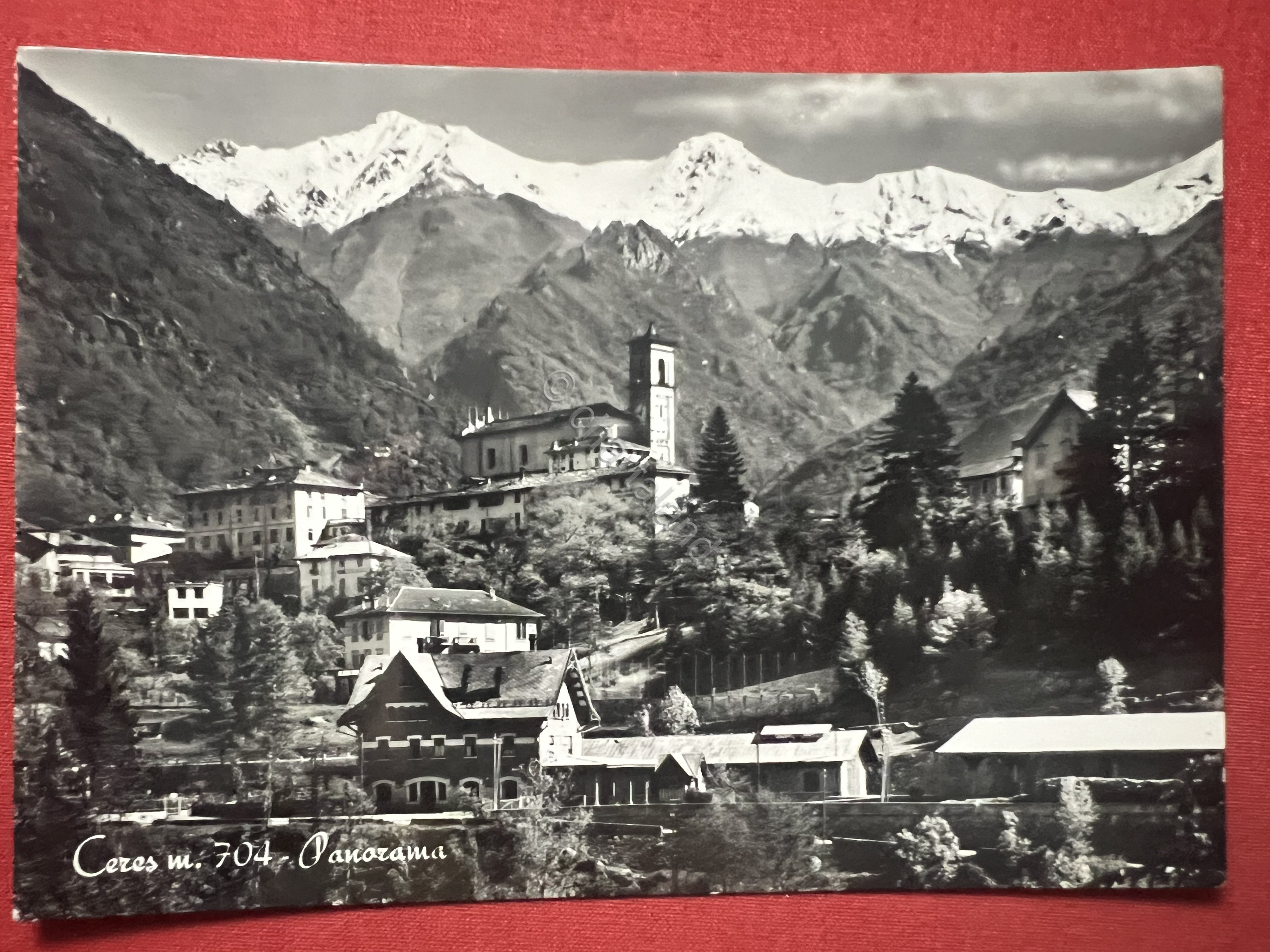 Cartolina - Ceres ( Torino ) - Panorama - 1956