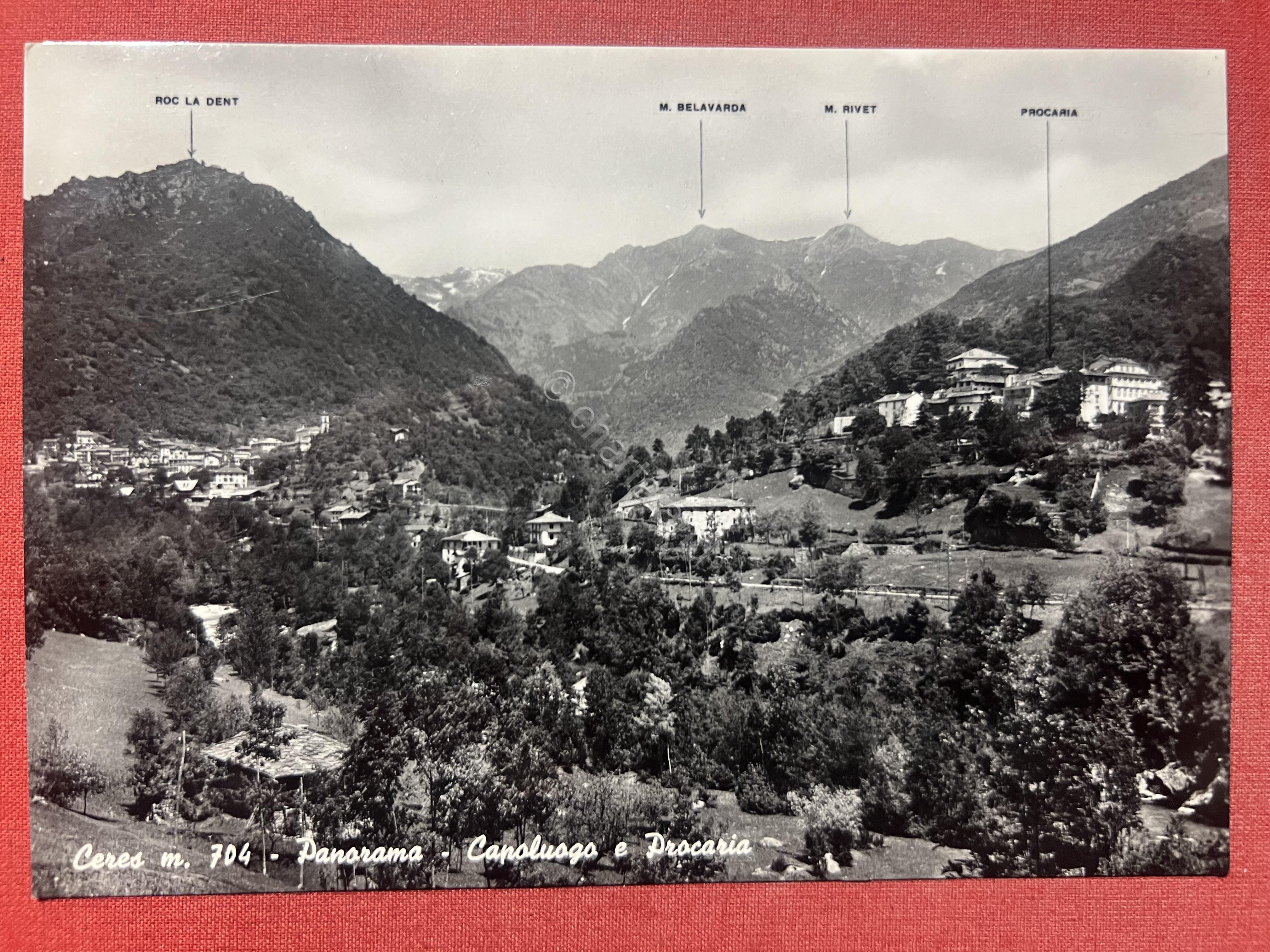 Cartolina - Ceres ( Torino ) - Panorama - Capoluogo …