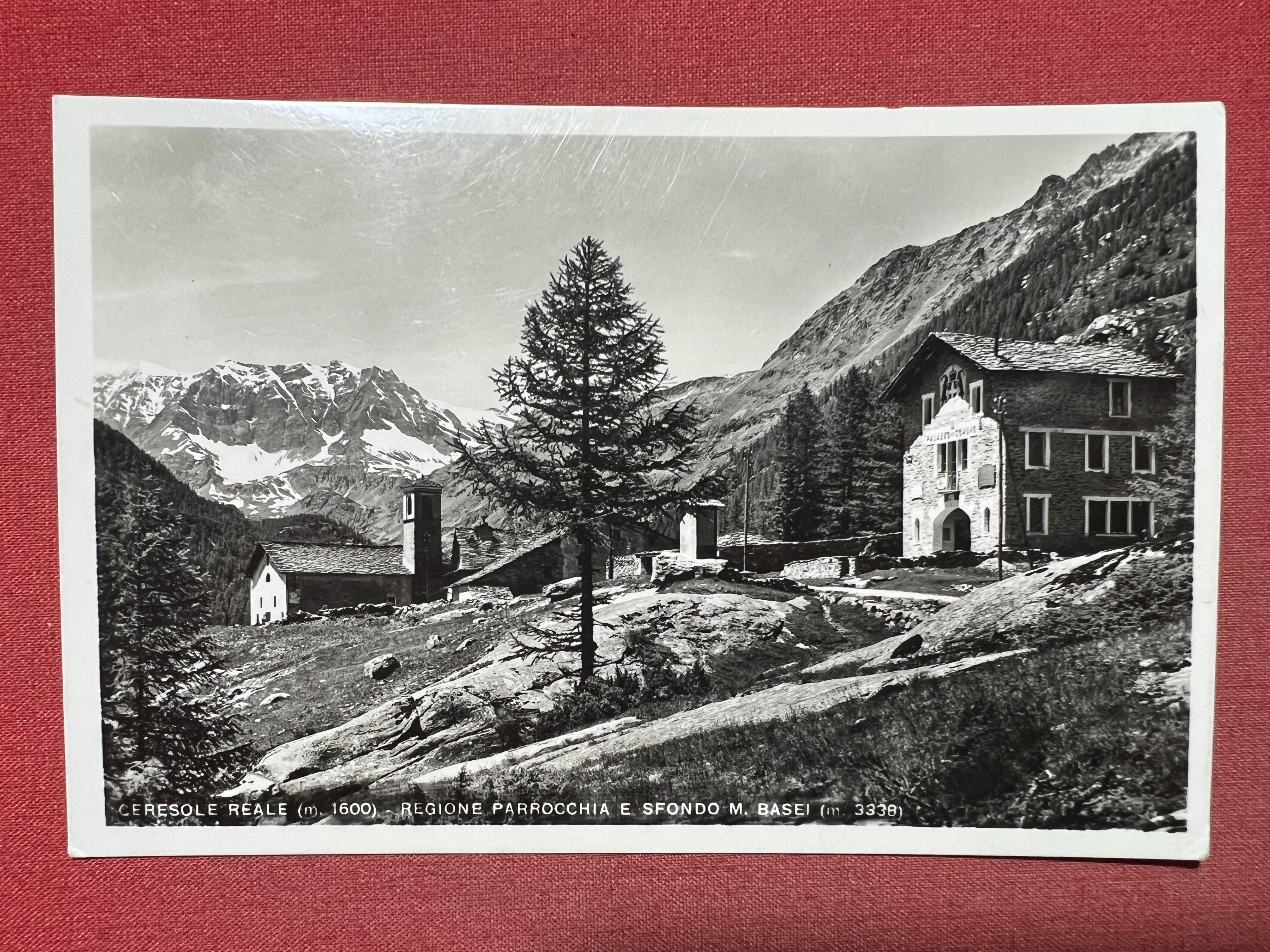 Cartolina - Ceresole Reale - Regione Parrocchia e Sfondo M. …