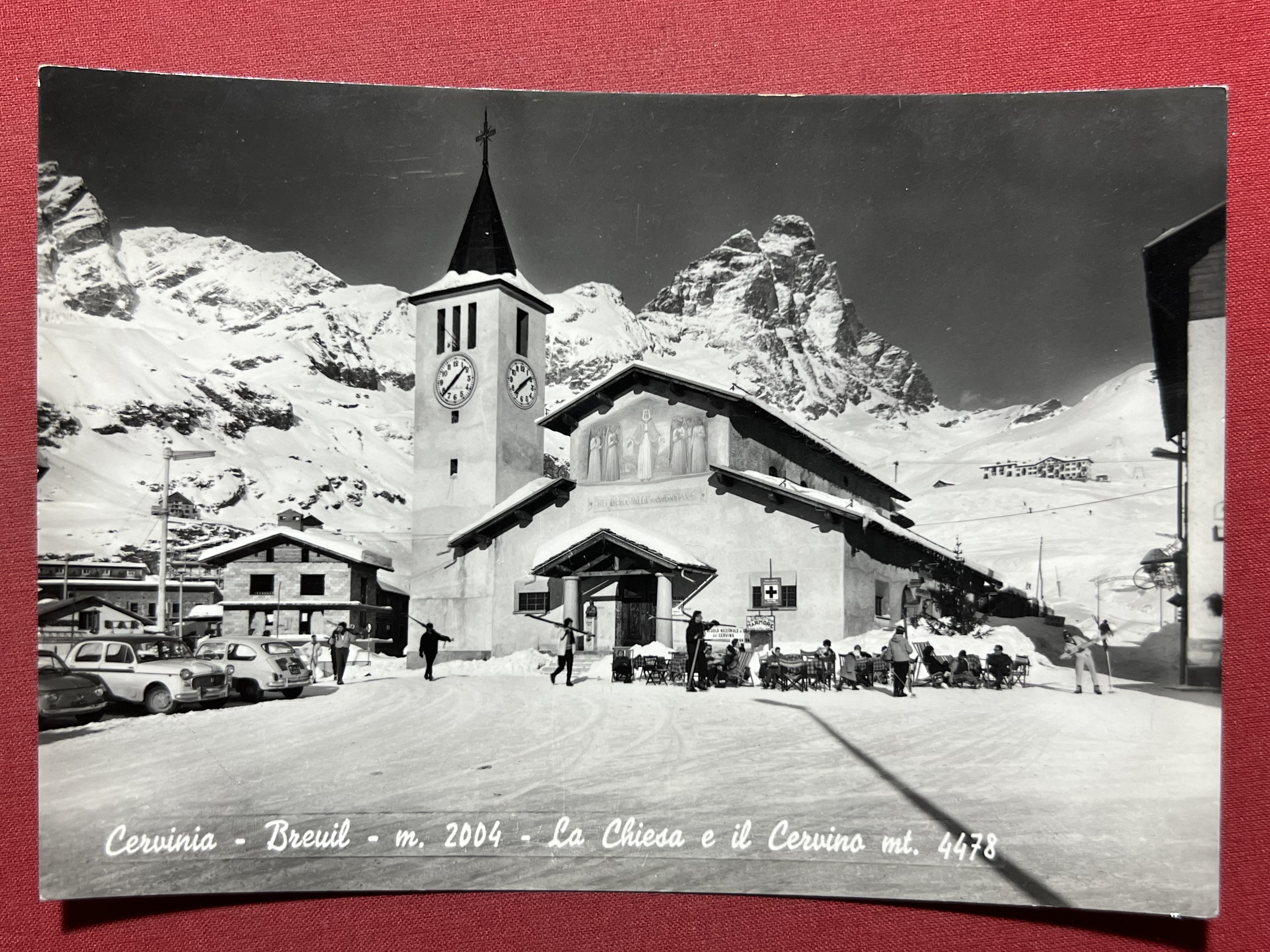 Cartolina - Cervinia - Breuil - La Chiesa e il …