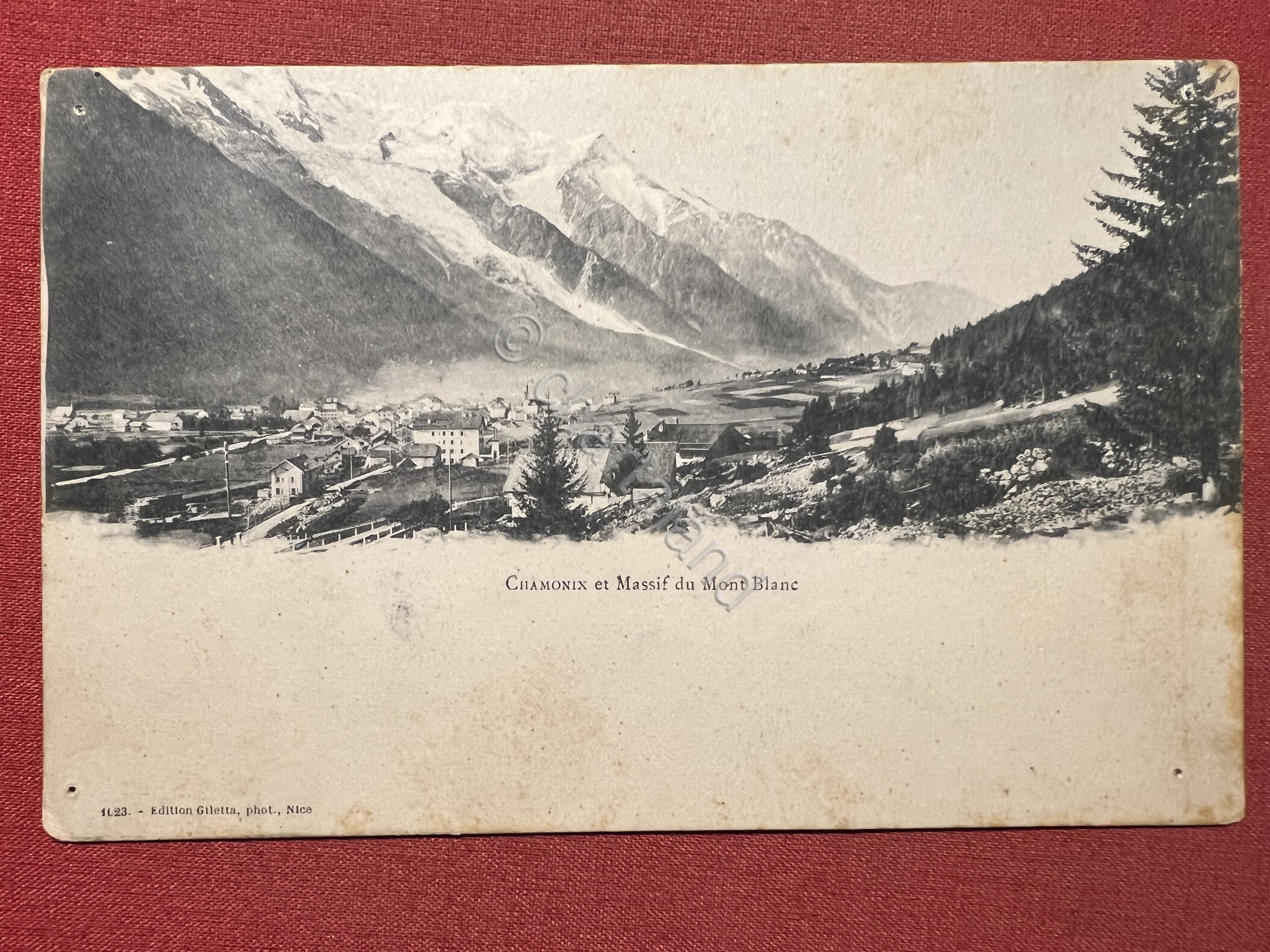 Cartolina - Chamonix et Massif du Mont Blanc - 1900 …