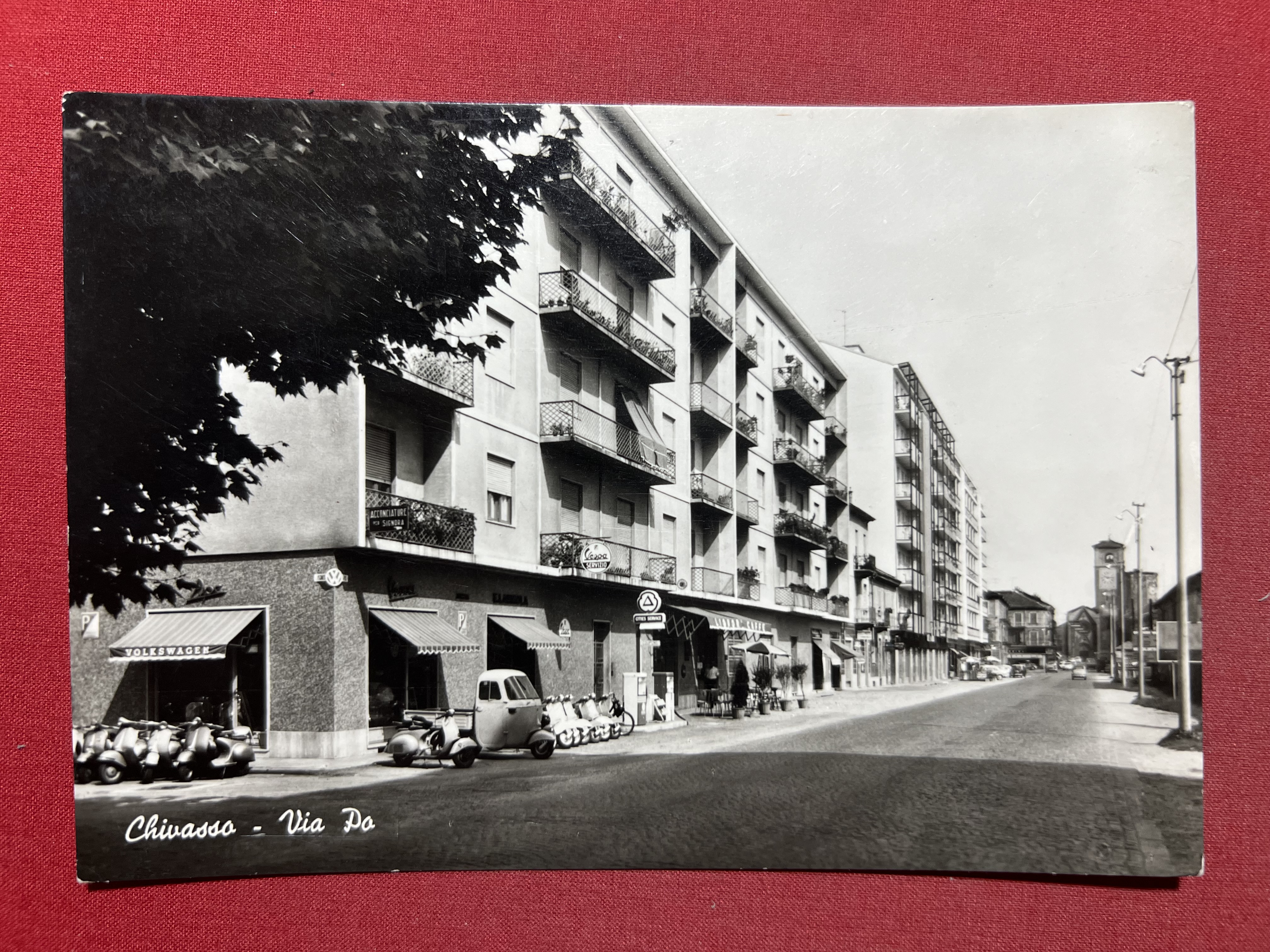 Cartolina - Chivasso ( Torino ) - Via Po - …