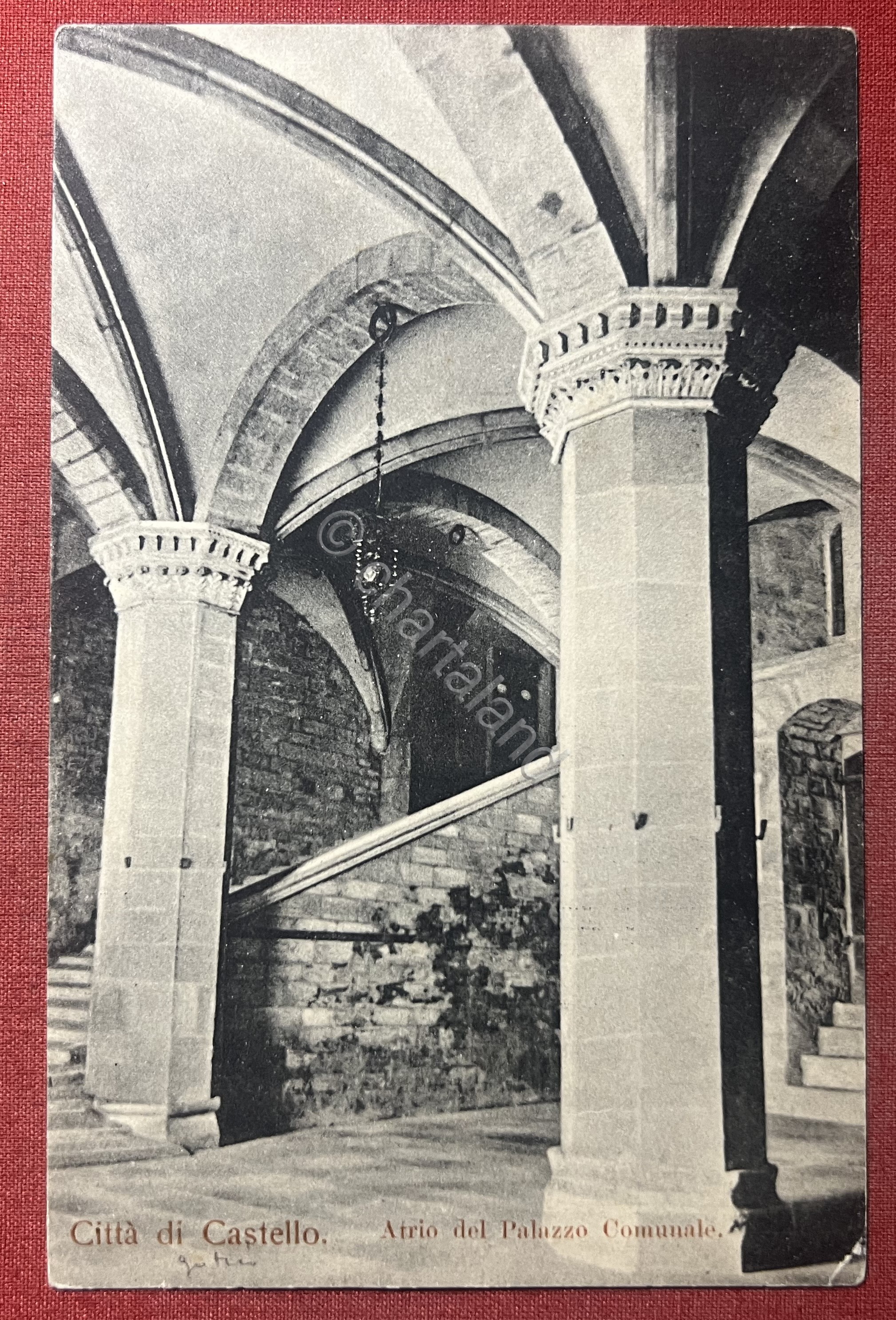 Cartolina - Città di Castello ( Perugia ) - Atrio …