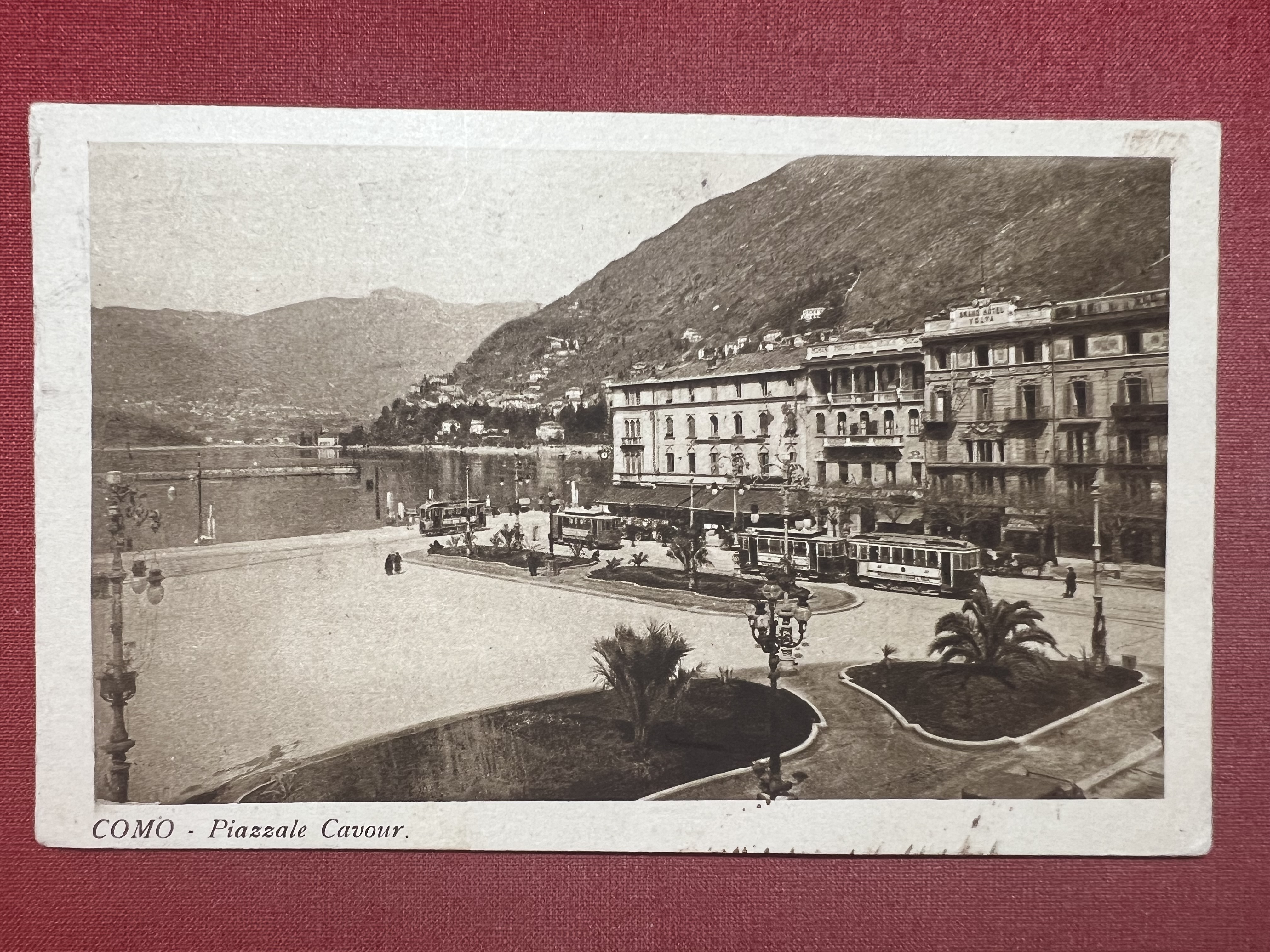 Cartolina - Como - Piazzale Cavour - 1929