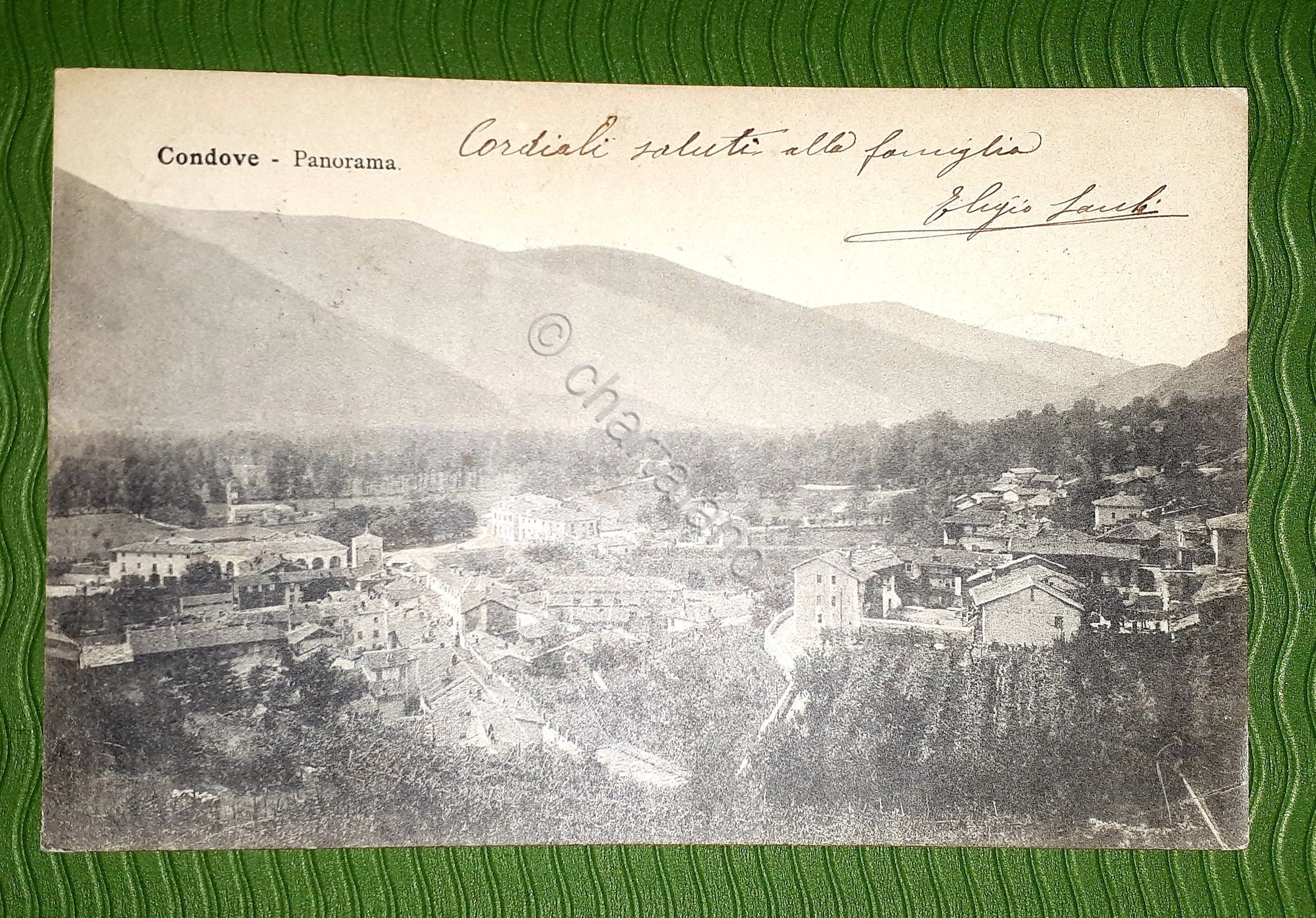 Cartolina - Condove - Panorama - 1901