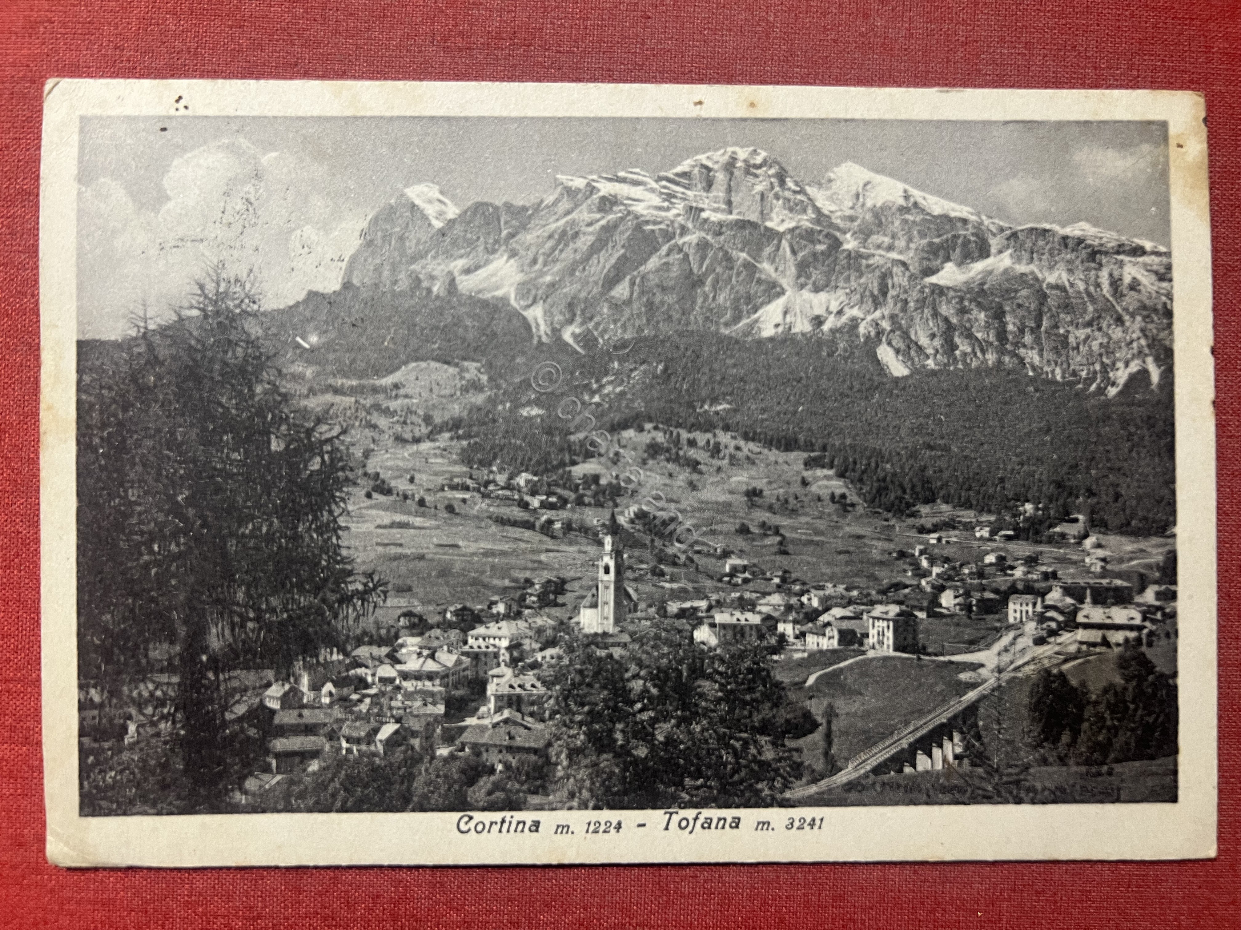 Cartolina - Cortina - Tofana - 1927