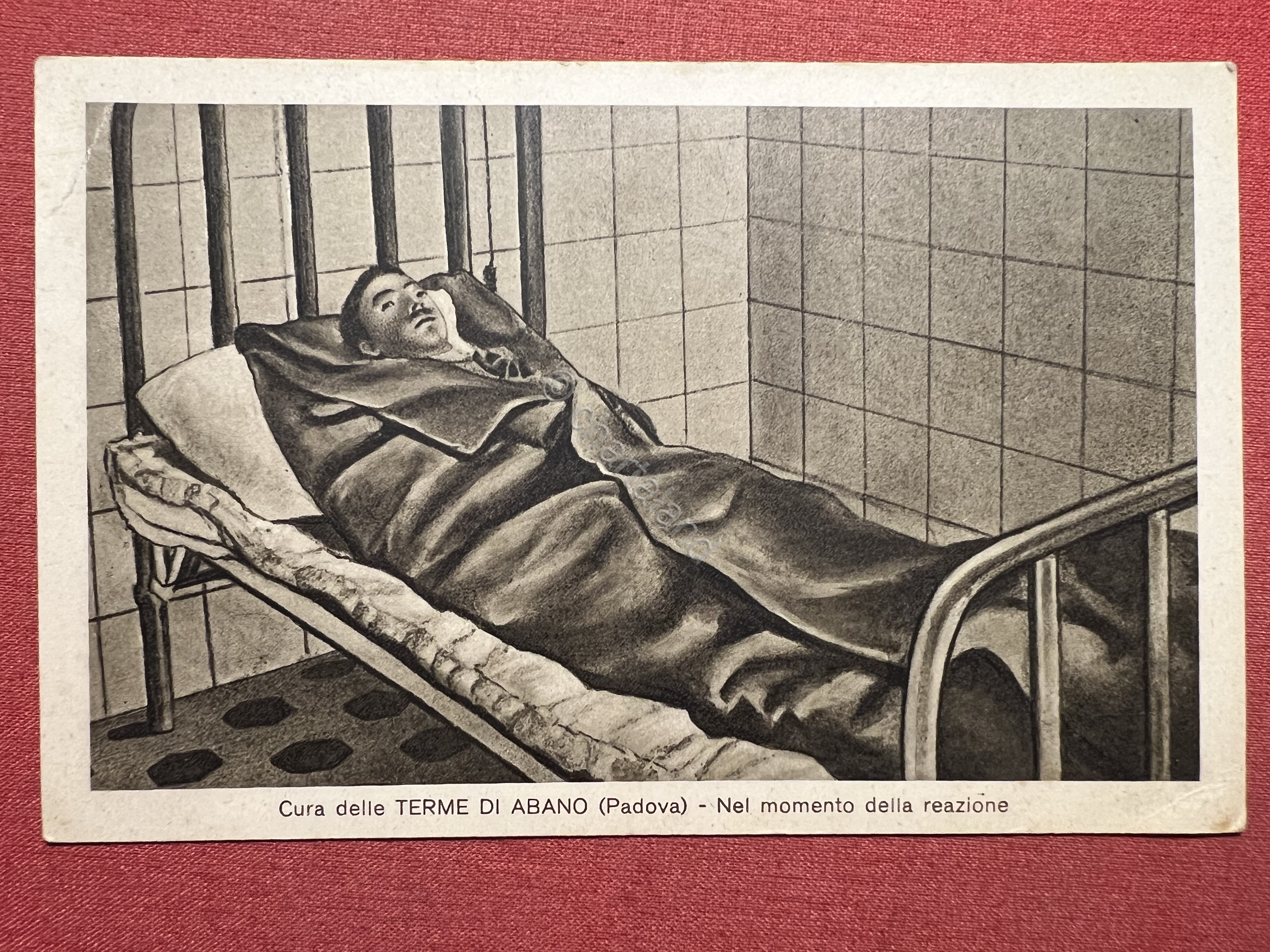 Cartolina - Cura delle terme di Abano (Padova) - Nel …