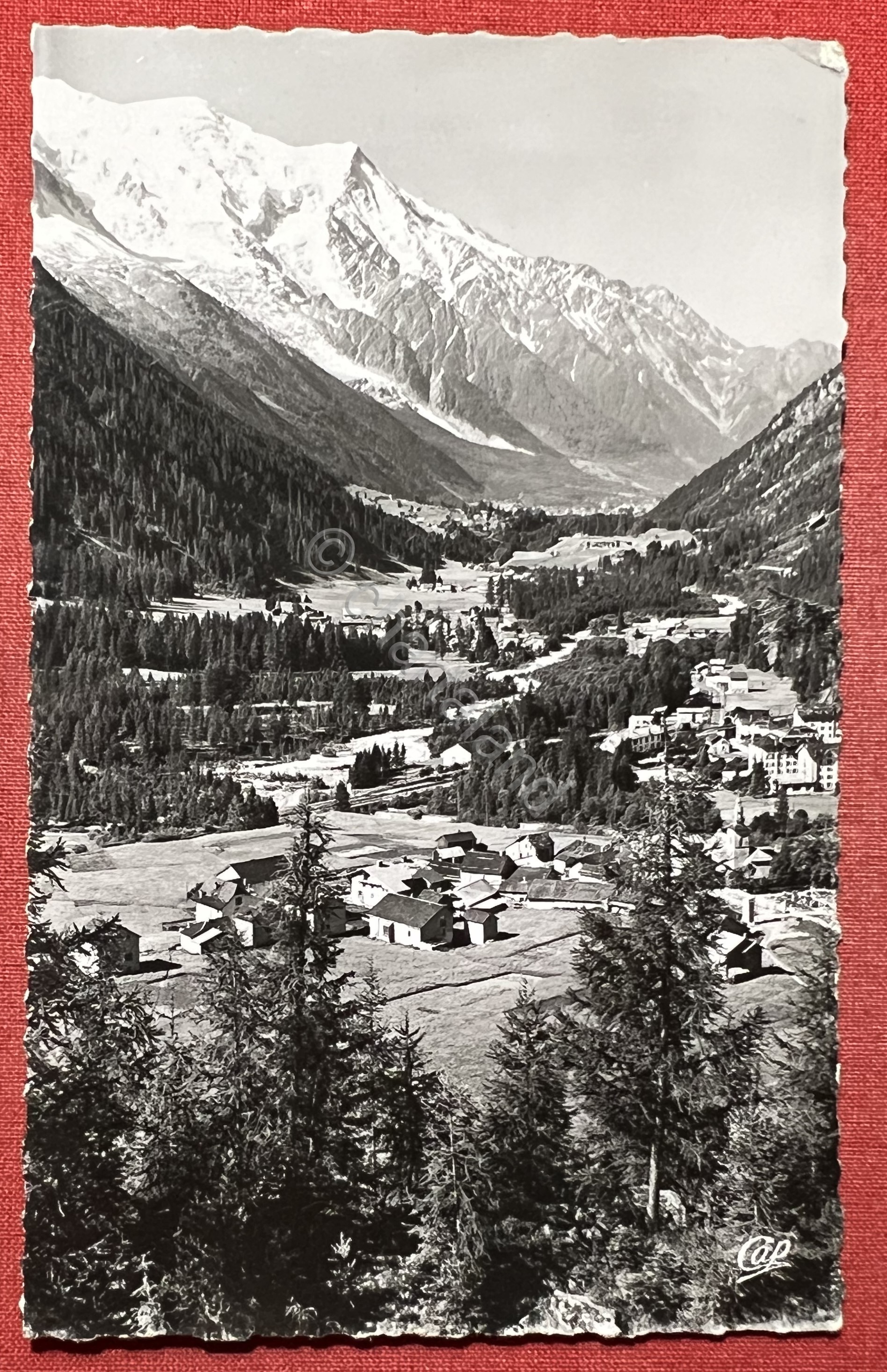 Cartolina - Env. de Chamonix - Argentiére - Vue Générale …