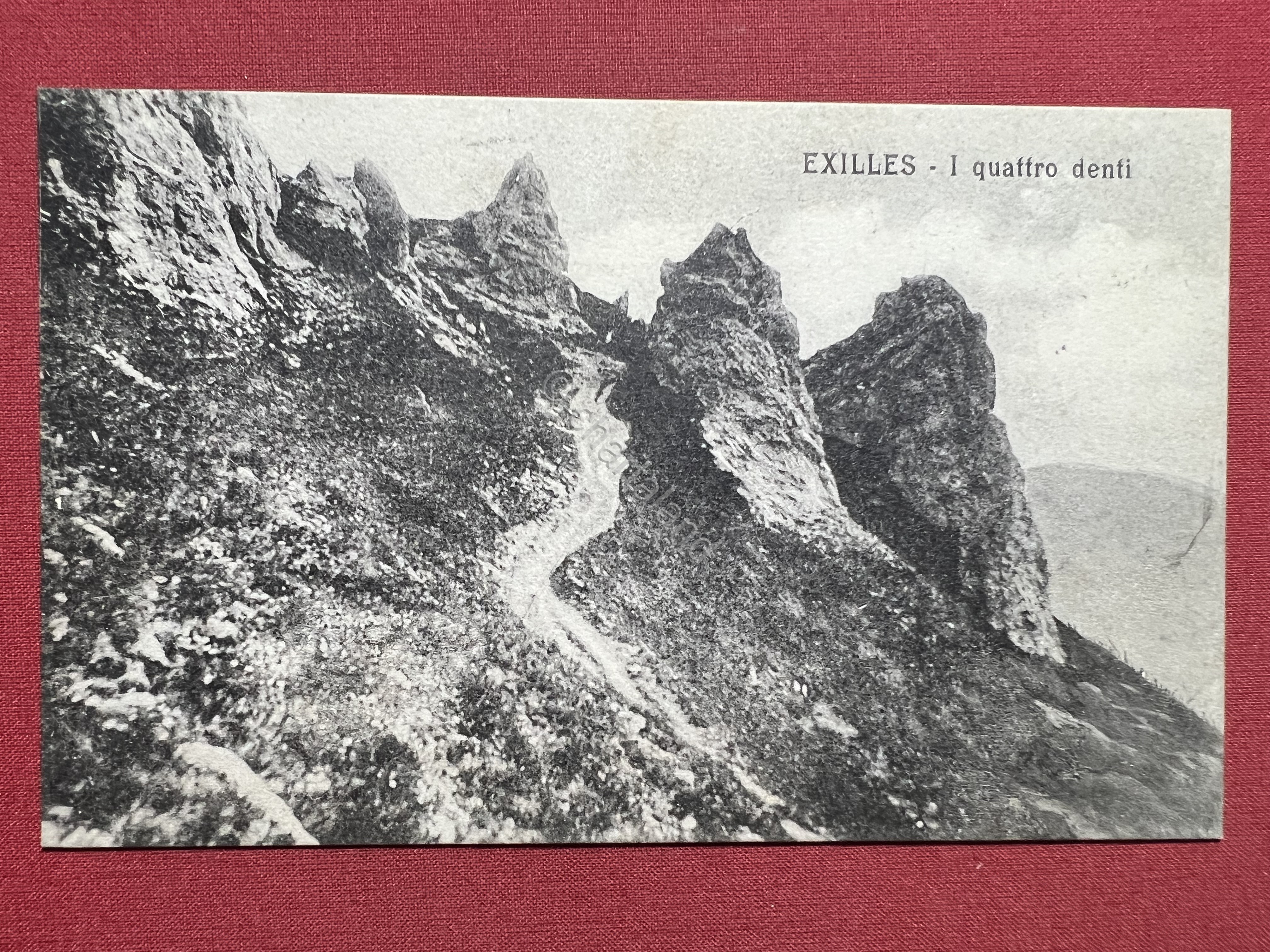 Cartolina - Exilles ( Torino ) - I Quattro Denti …
