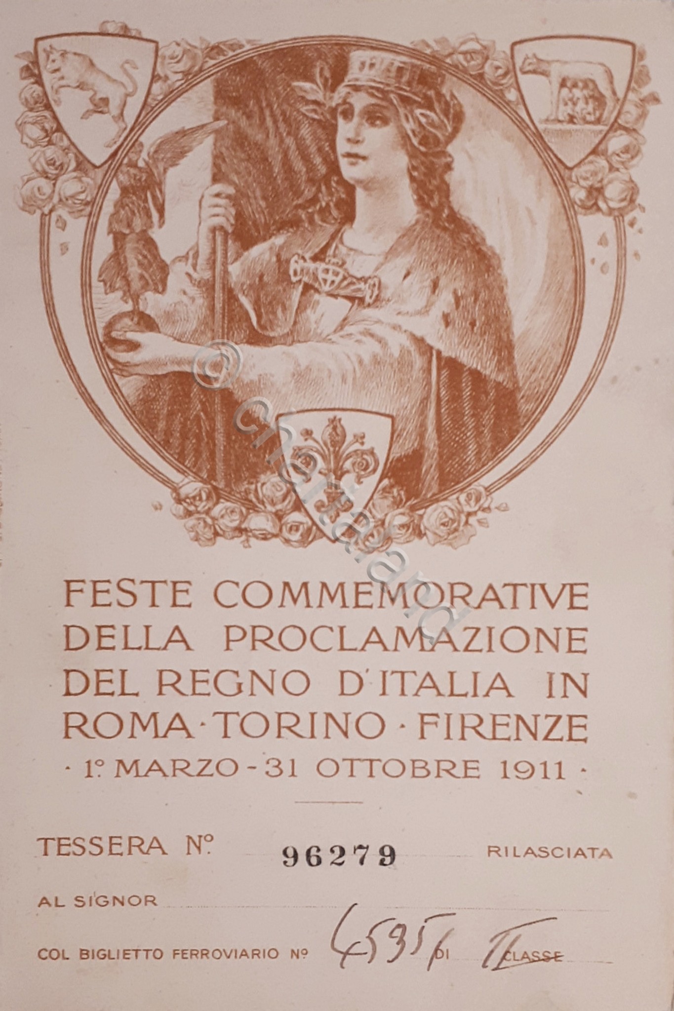Cartolina - Feste Commemorative della Proclamazione del Regno D'italia - …
