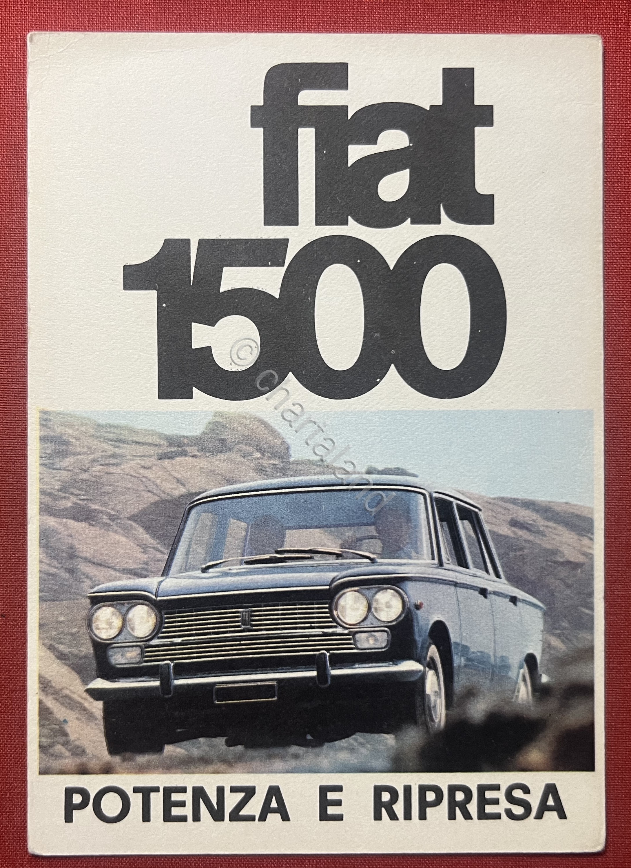 Cartolina - FIAT 1500 - Enalotto Servizio Lotterie Nazionali, Roma …