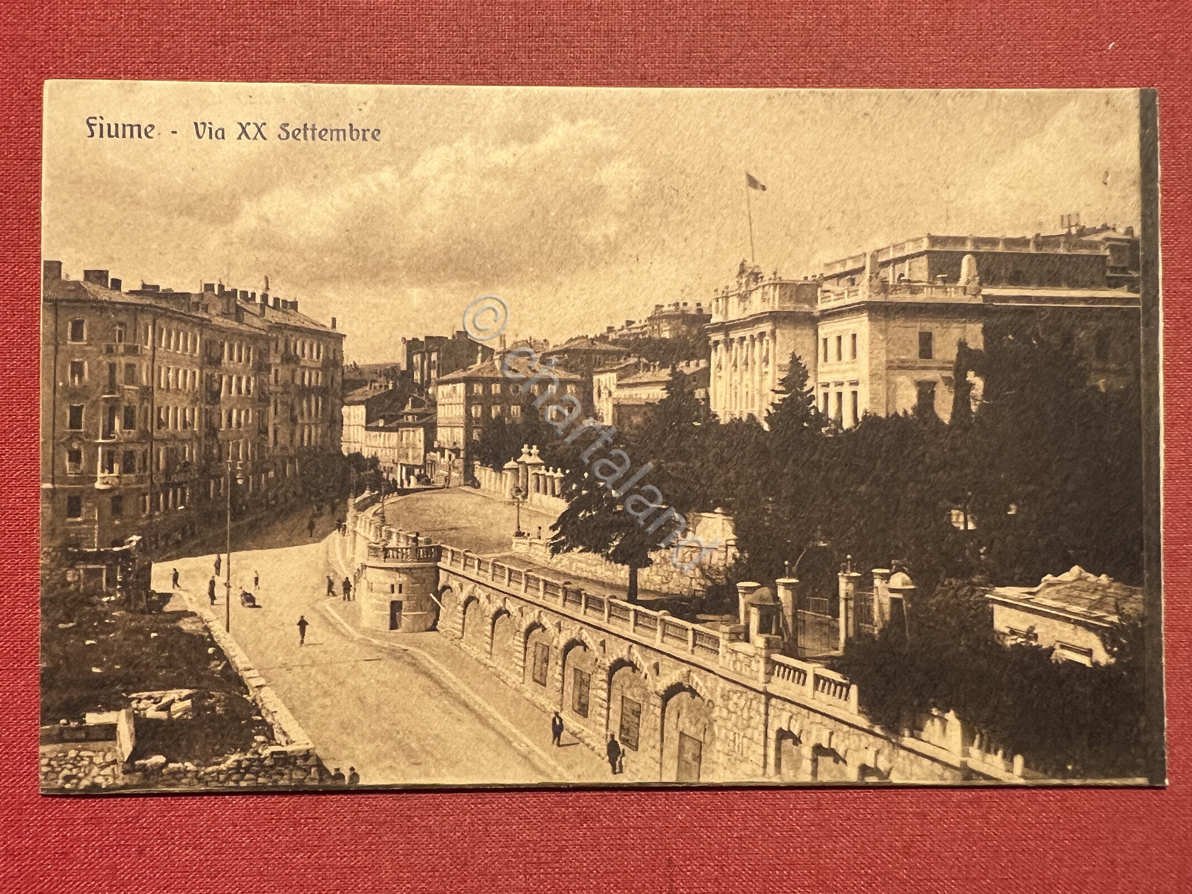 Cartolina - Fiume - Via XX Settembre - 1925 ca.