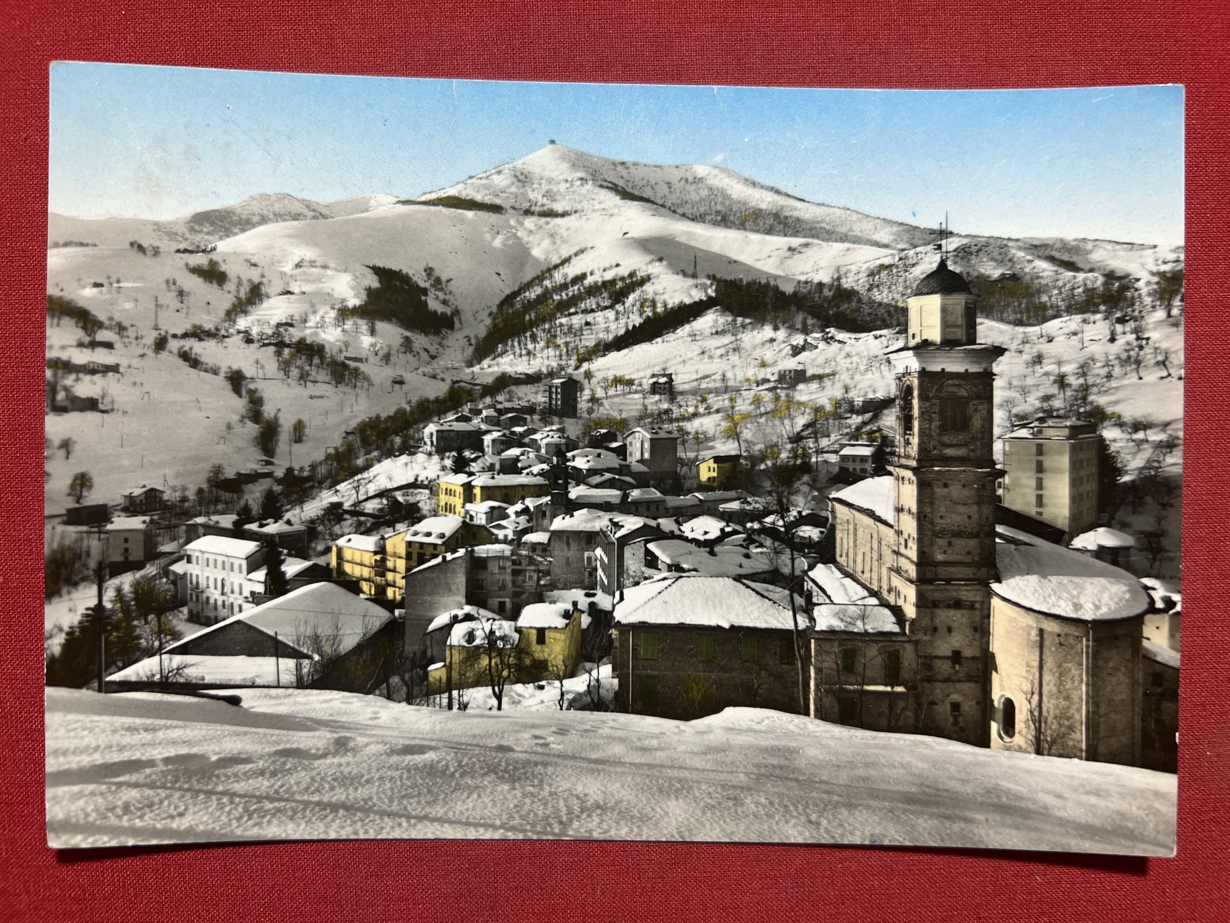 Cartolina - Frabosa ( Cuneo ) - Sfondo Monte Moro …