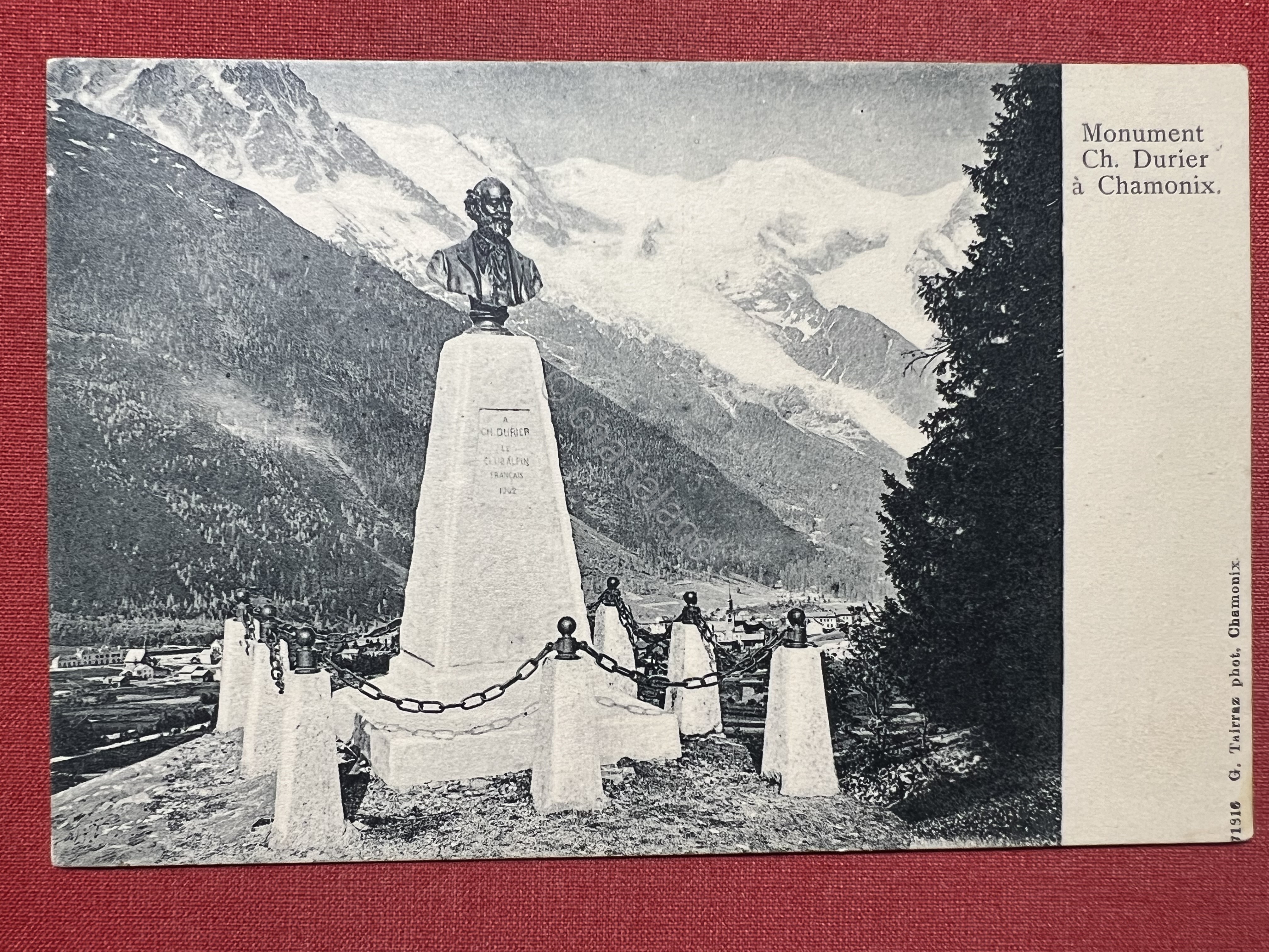 Cartolina - Francia - Monument Ch. Durier à Chamonix - …