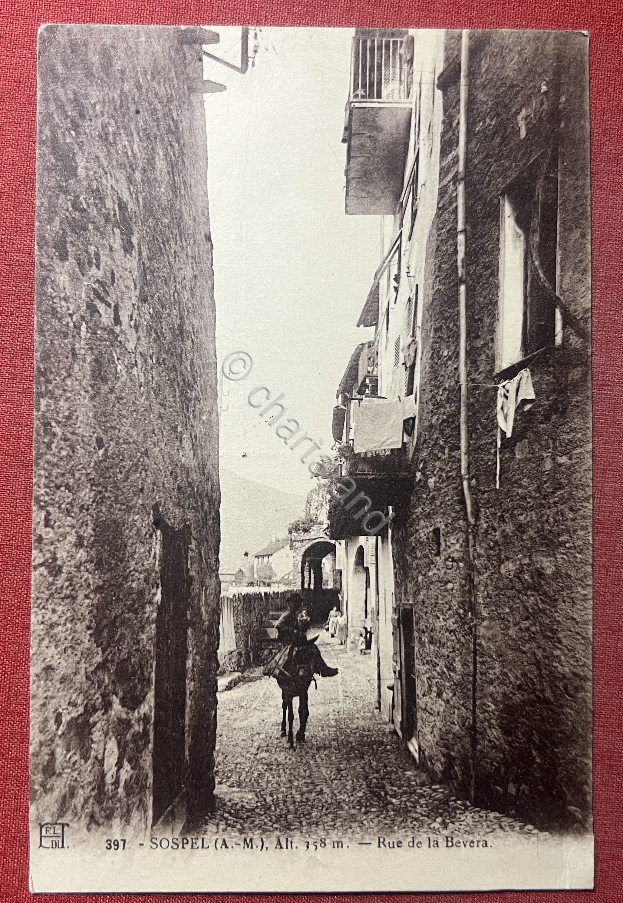 Cartolina - Francia - Sospel - Rue de la Bevera …