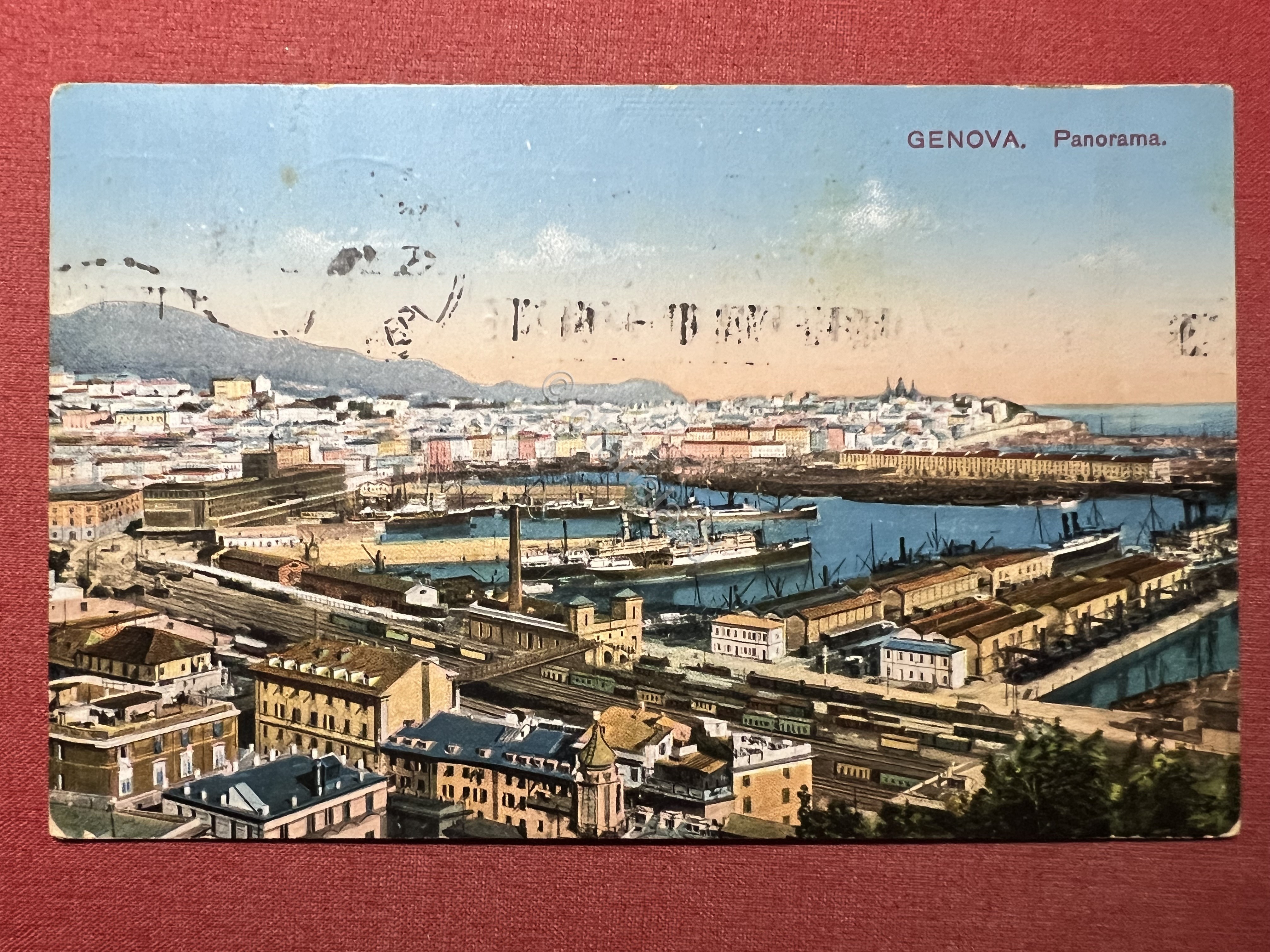 Cartolina - Genova - Panorama - 1914