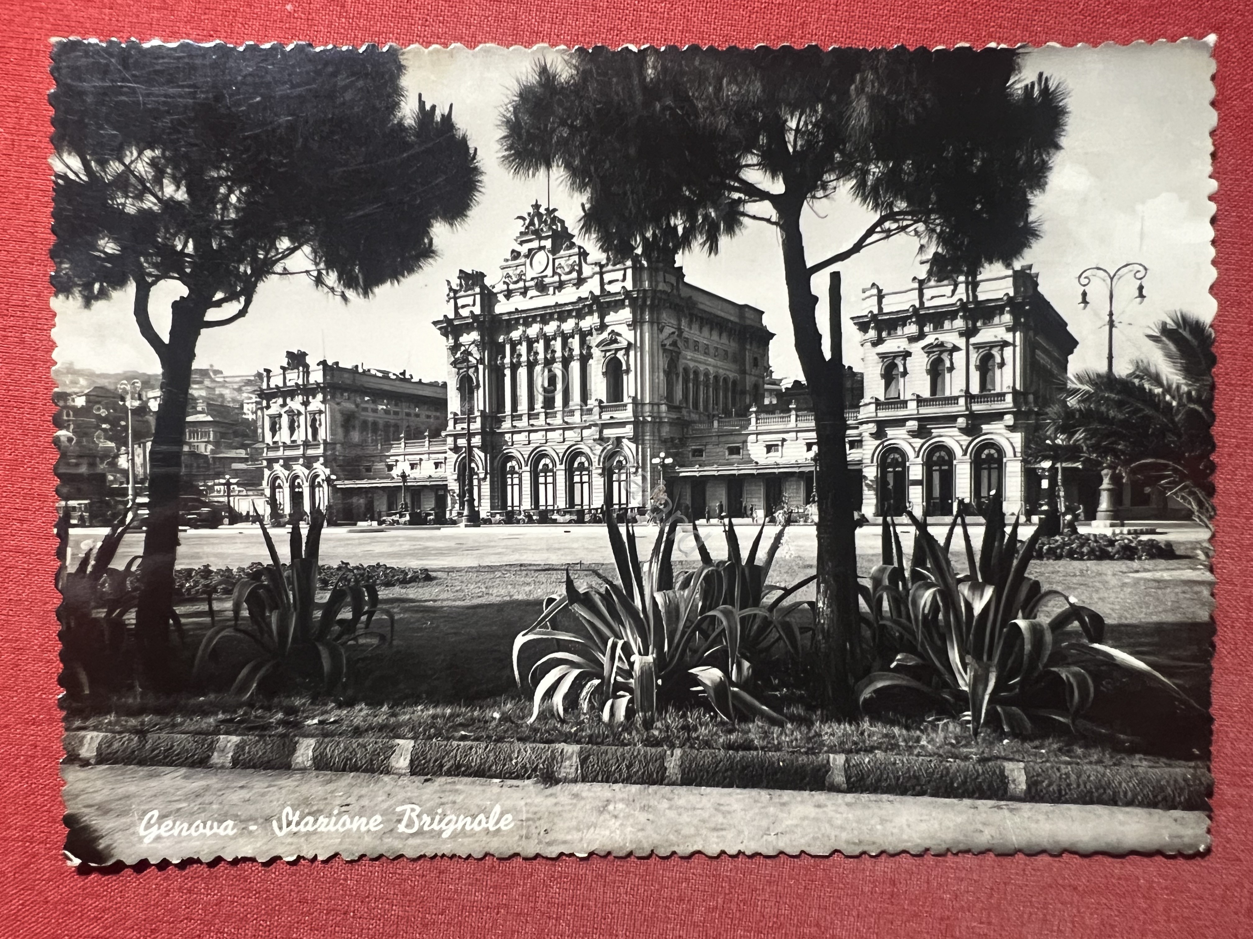 Cartolina - Genova - Stazione Brignole - 1950 ca.