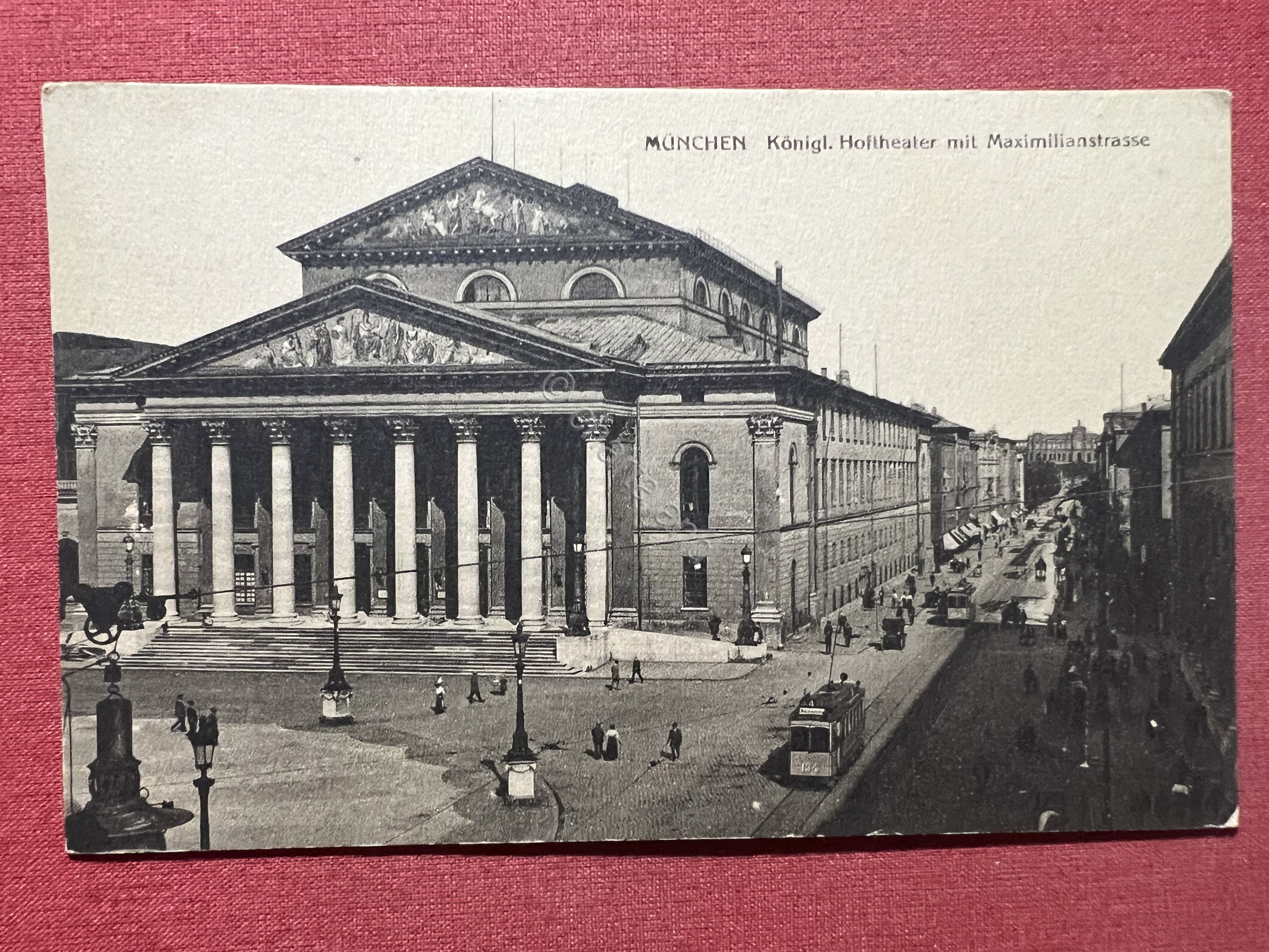 Cartolina - Germania - München - Königl. Hoftheater mit Maximilianstrasse …