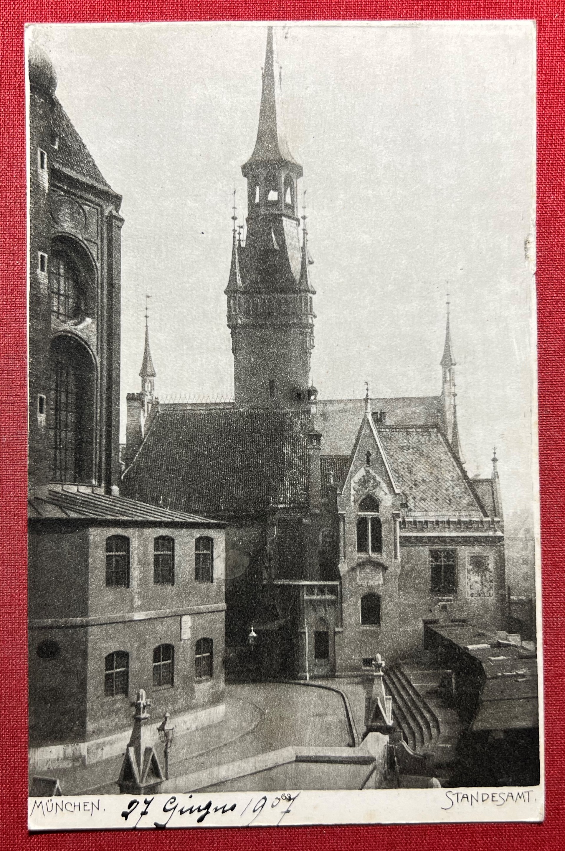 Cartolina - Germania - München - Standesamt - 1907