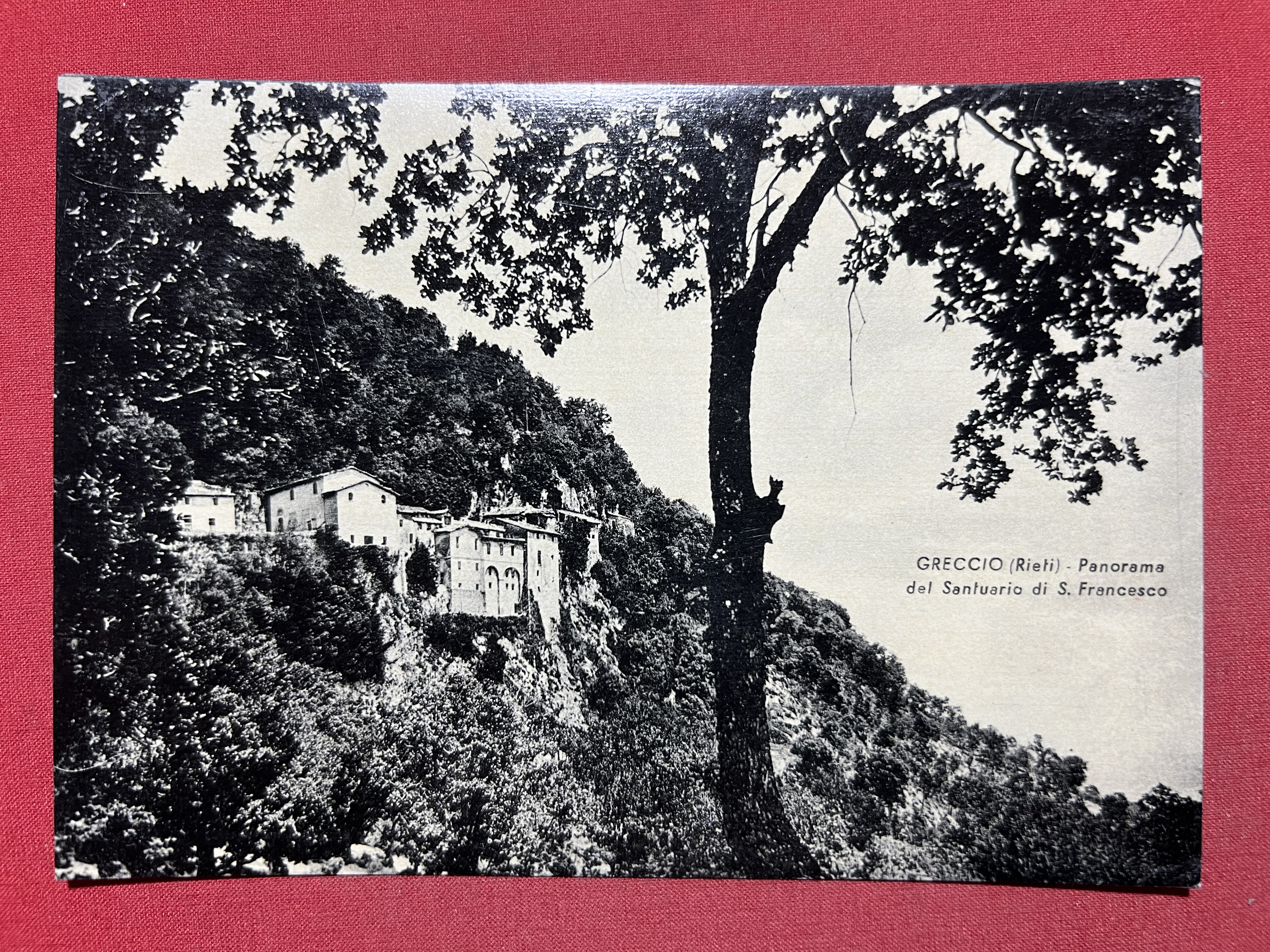 Cartolina - Greccio ( Rieti ) - Panorama del Santuario …