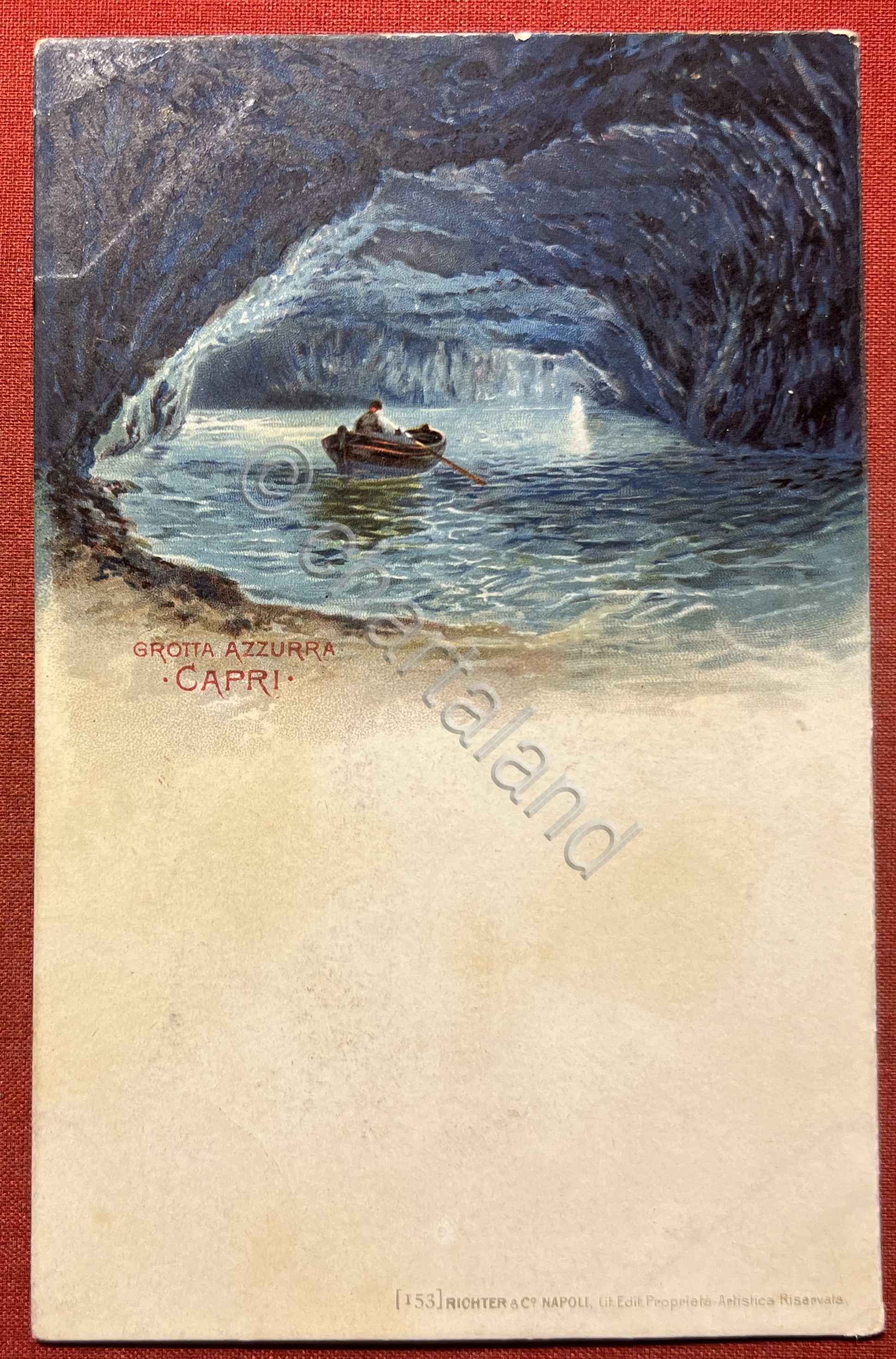 Cartolina - Grotta Azzurra - Capri - 1900 ca.