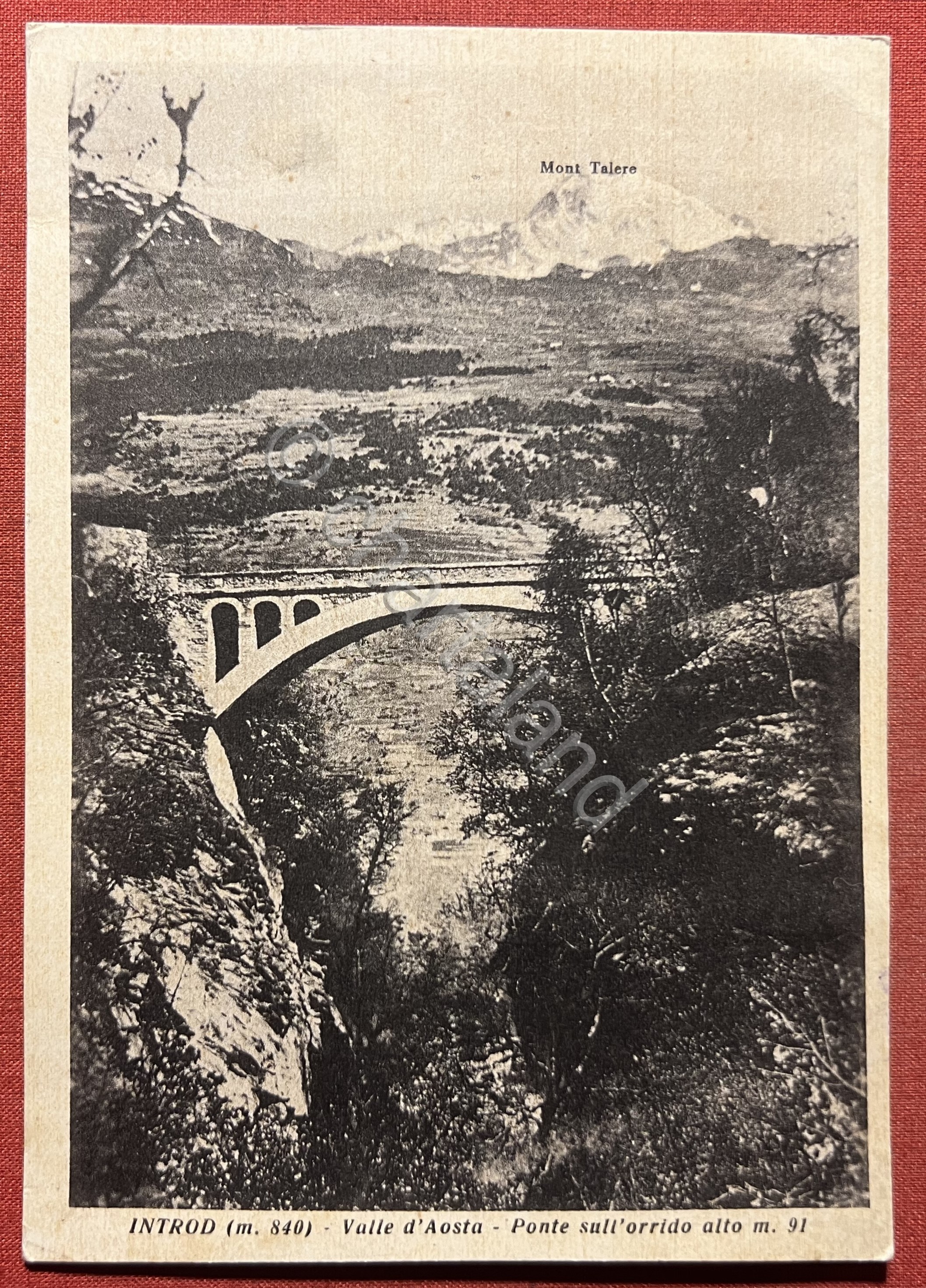 Cartolina - Introd - Valle d'Aosta - Ponte sull'Orrido Alto …