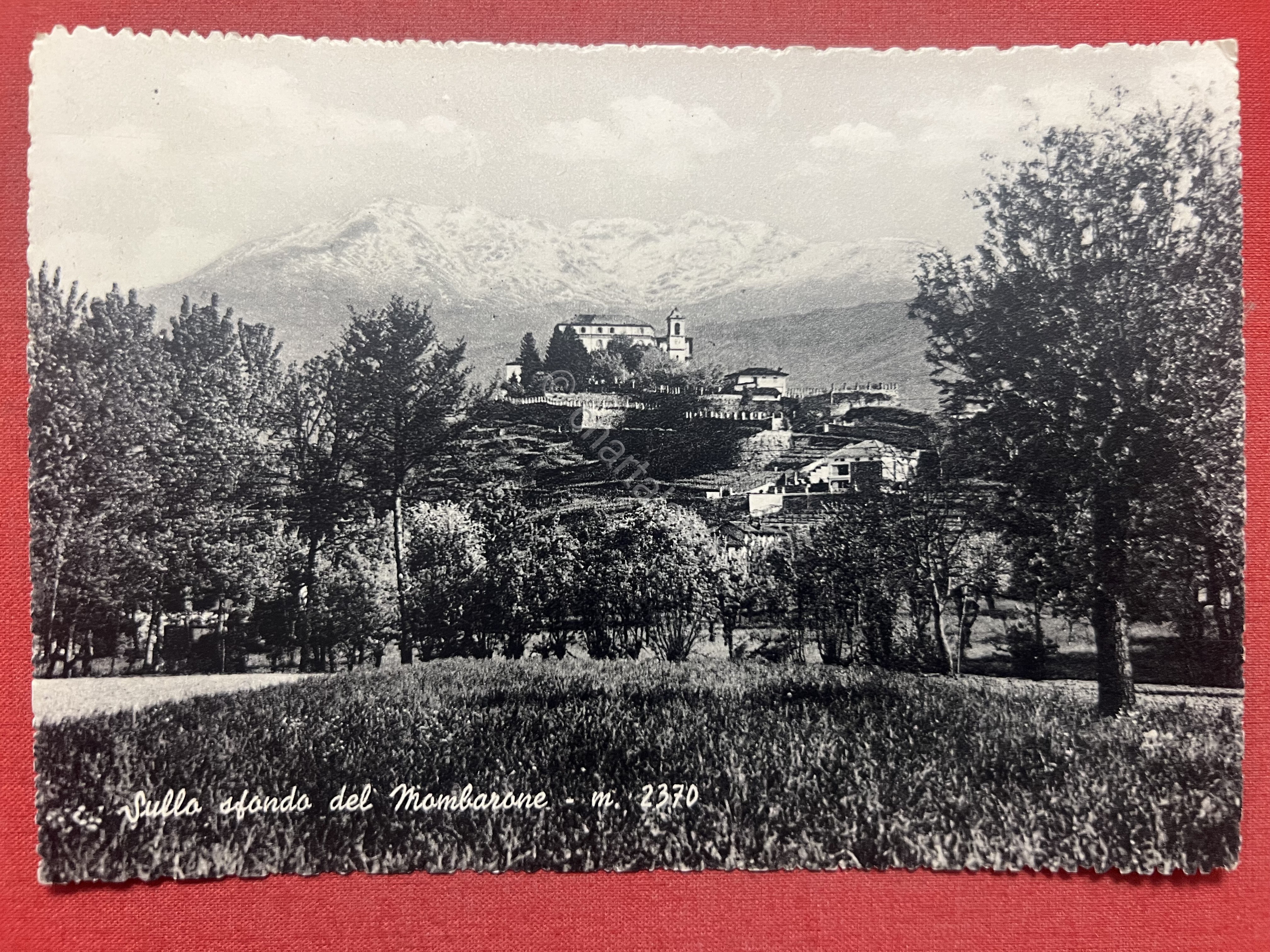 Cartolina - Istituto Teologico Salesiano - Sullo sfondo del Mombarone …