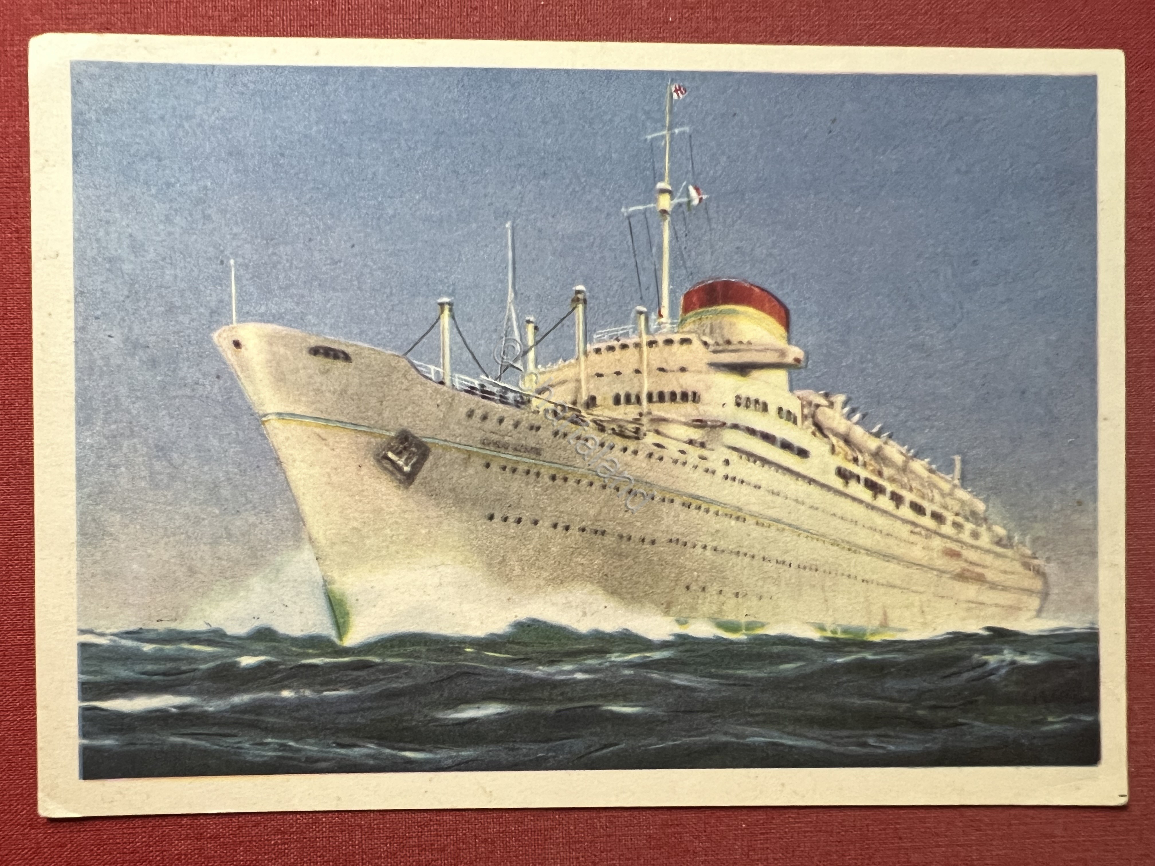 Cartolina - Italia Società di Navigazione, Genova - M/n Giulio …