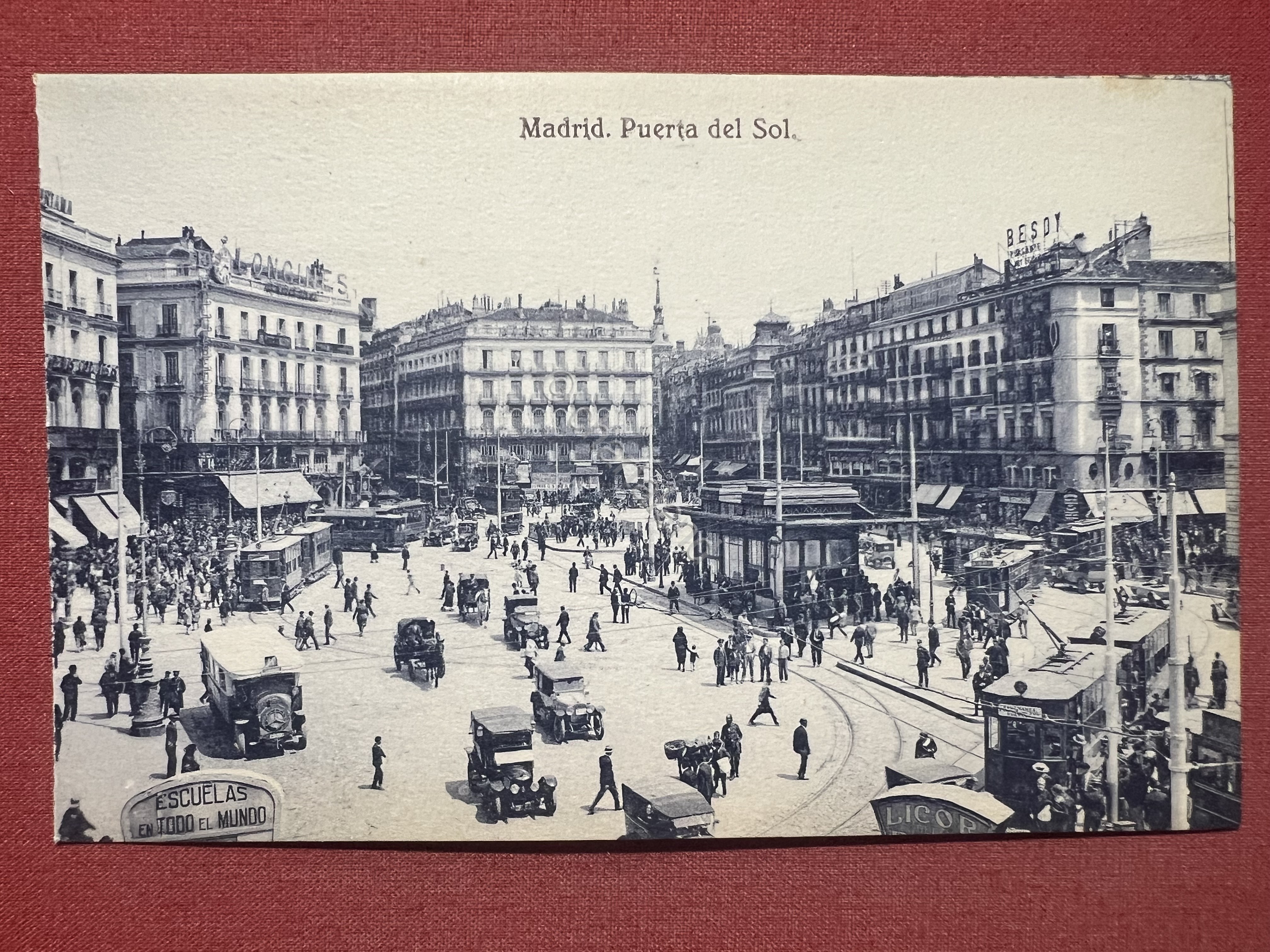 Cartolina - Madrid - Puerta del Sol - 1925 ca.