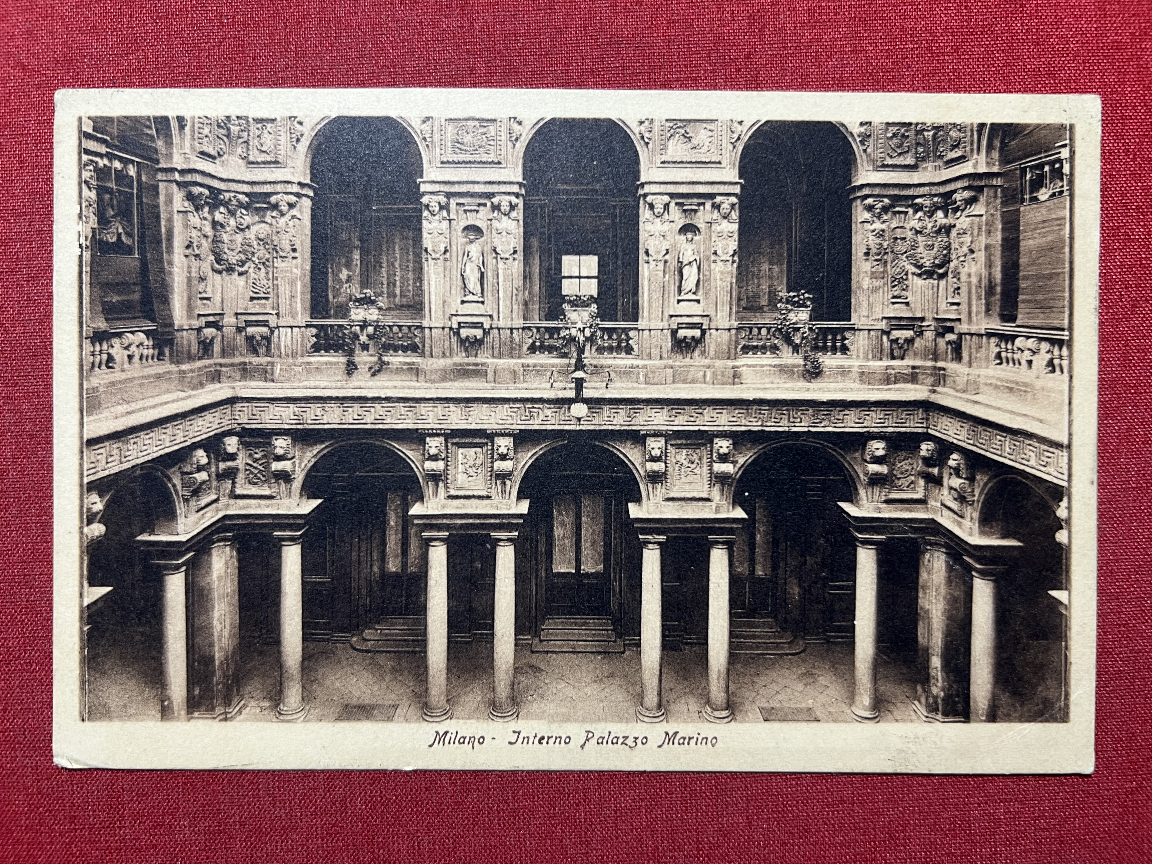 Cartolina - Milano - Interno Palazzo Marino - 1926