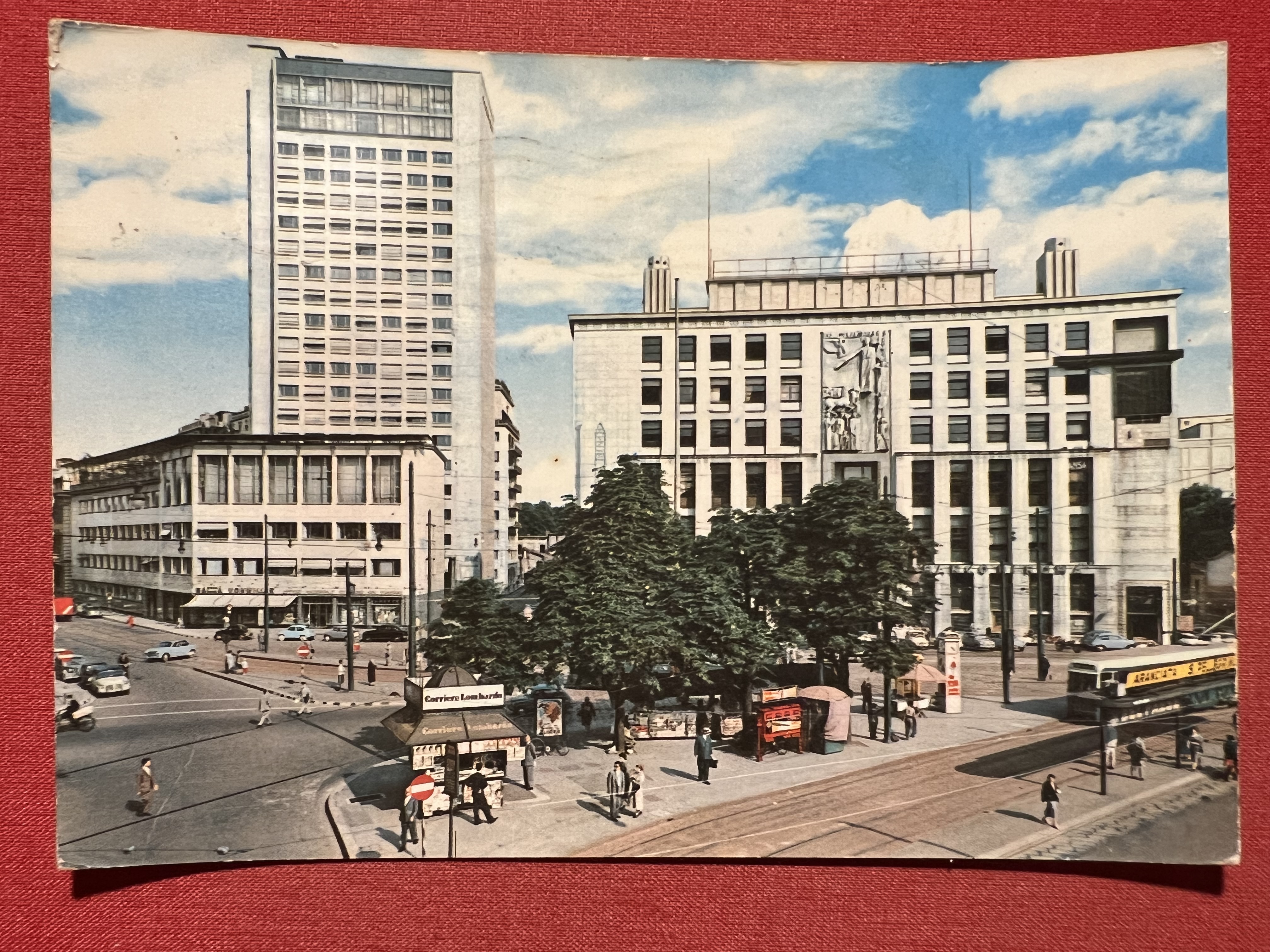 Cartolina - Milano - Piazza Cavour 1955 ca.