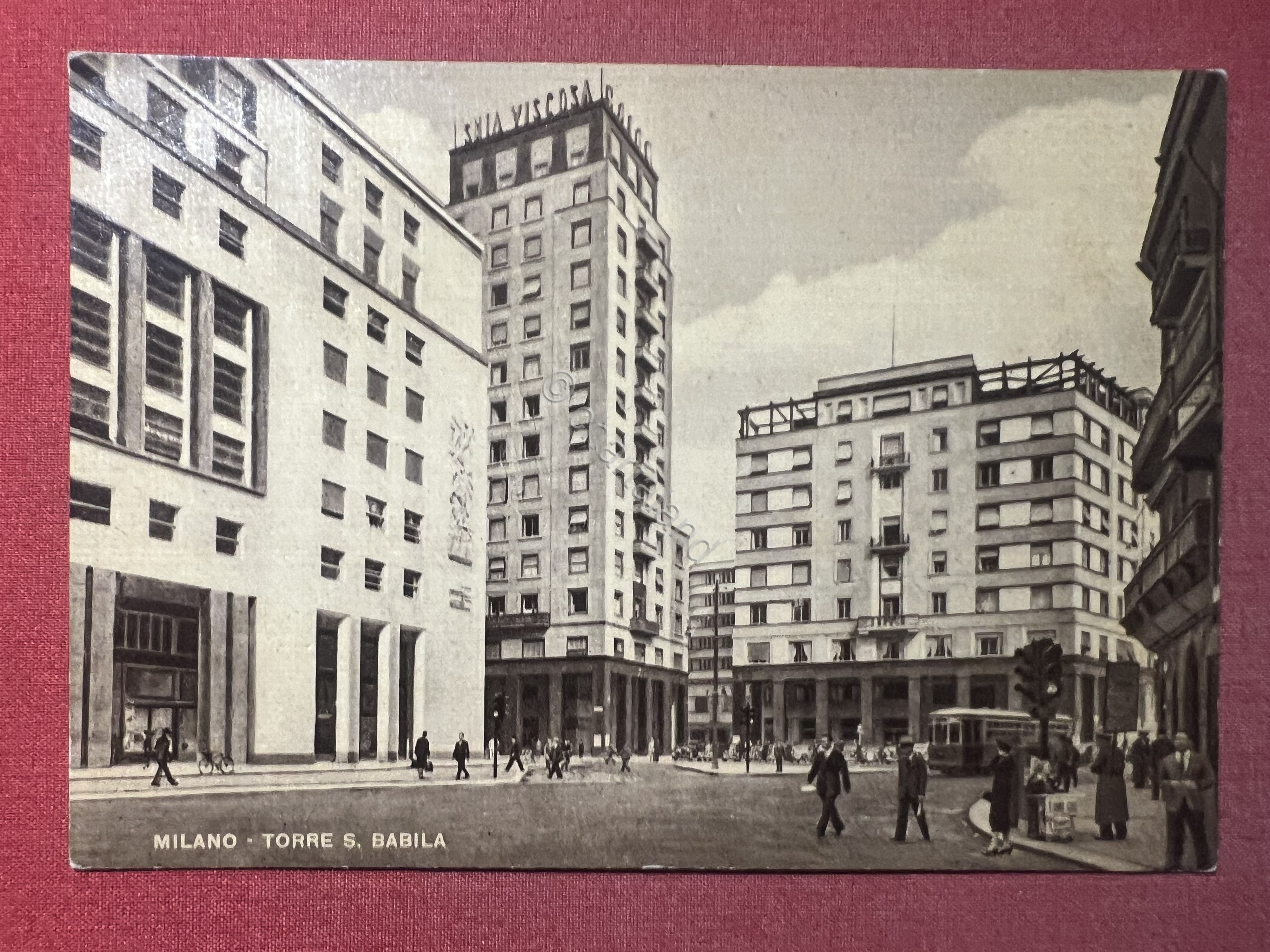 Cartolina - Milano - Torre San Babila - 1935 ca.