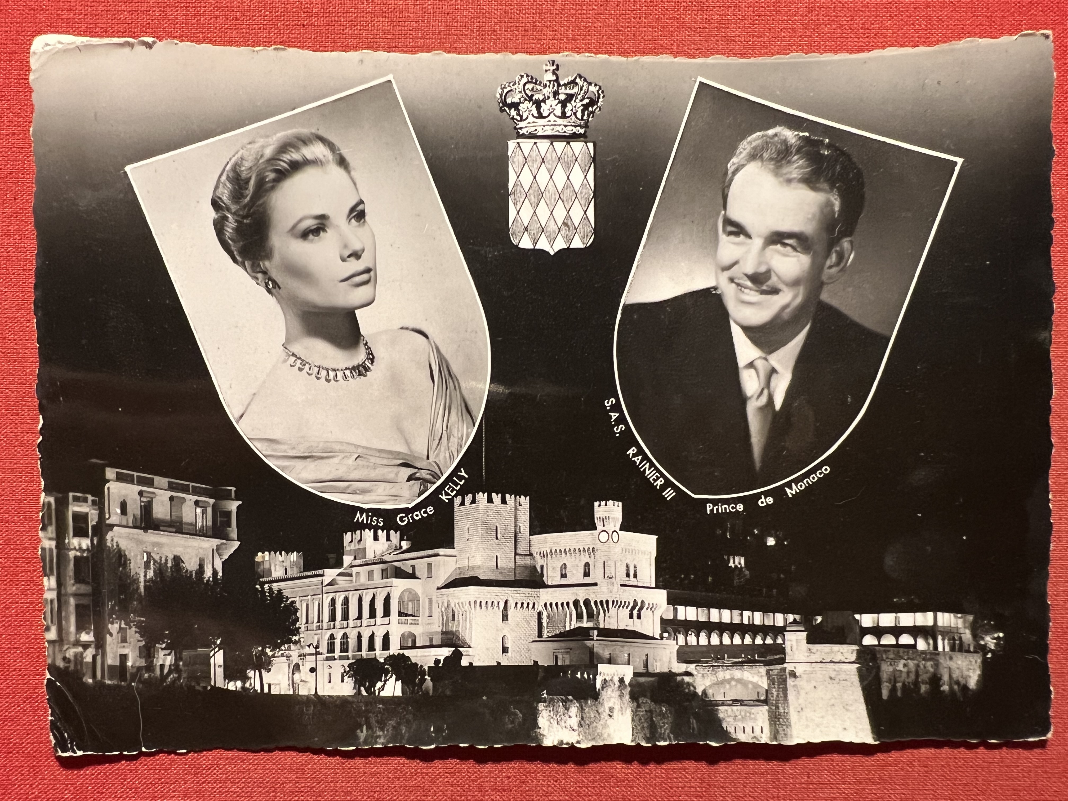 Cartolina - Miss Grace Kelly - S.A.S. Rainier III Prince …