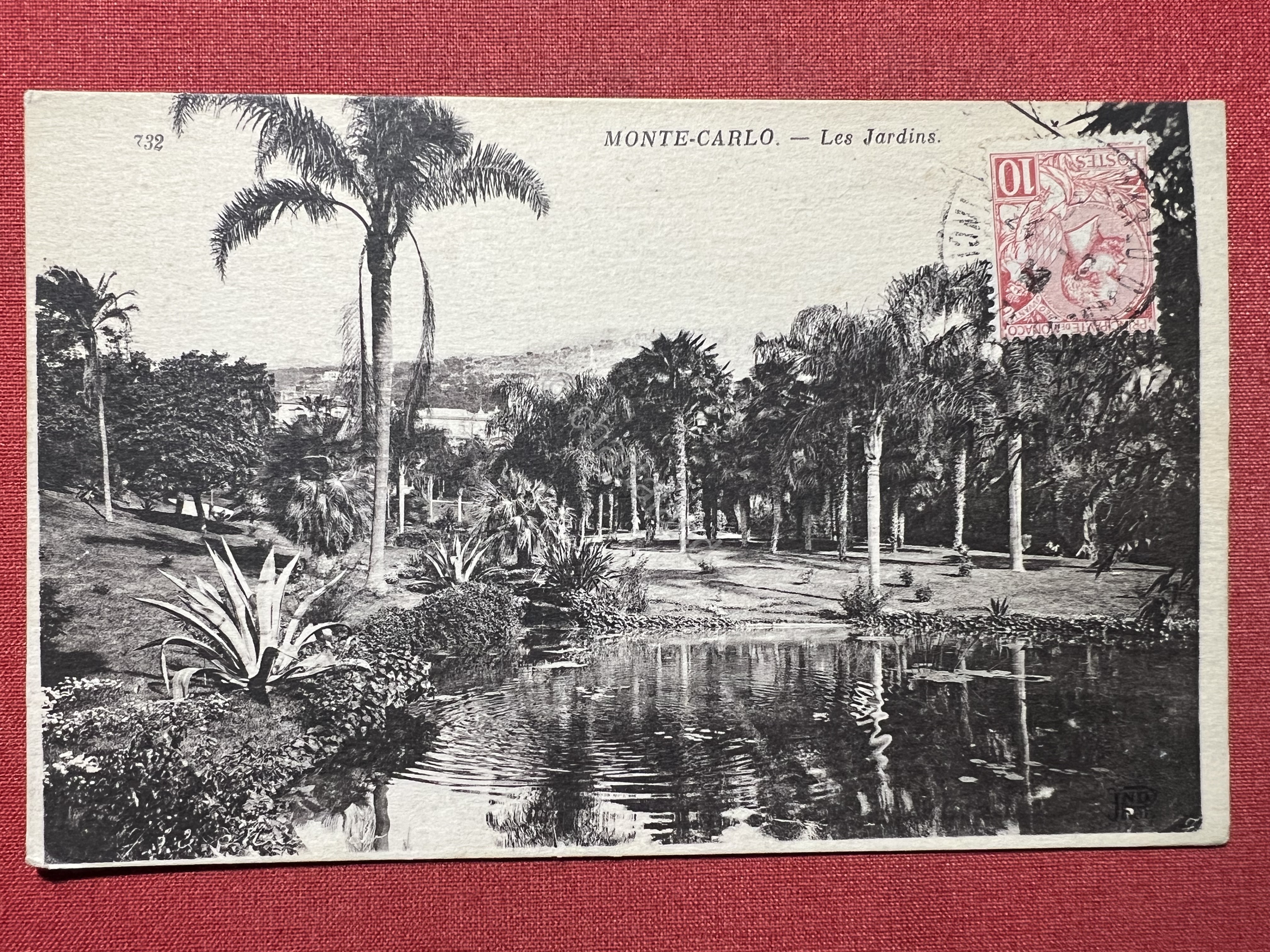 Cartolina - Monte Carlo - Les Jardins - 1902