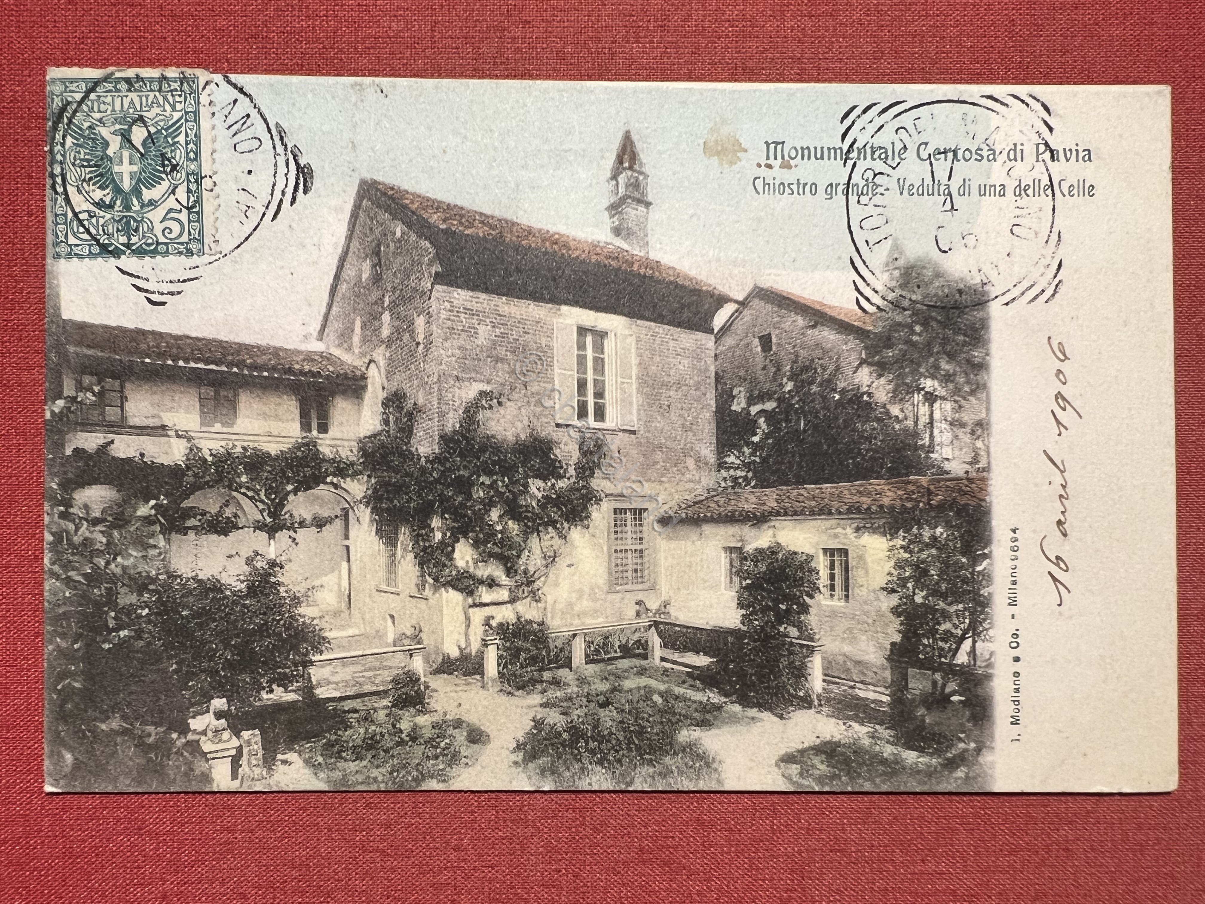 Cartolina - Monumentale Certosa di Pavia - Chiostro Grande - …