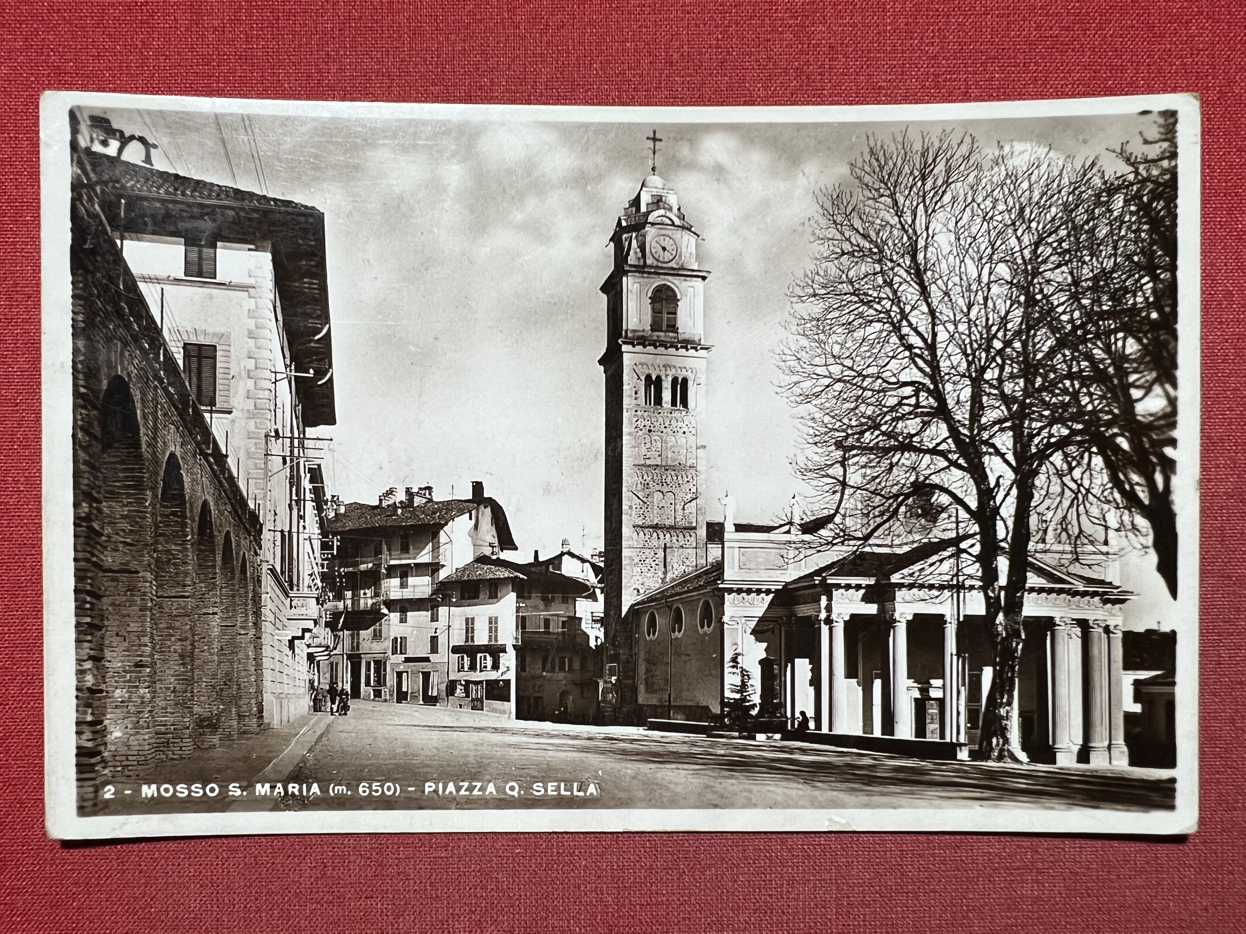 Cartolina - Mosso S. Maria ( Biella ) - Piazza …